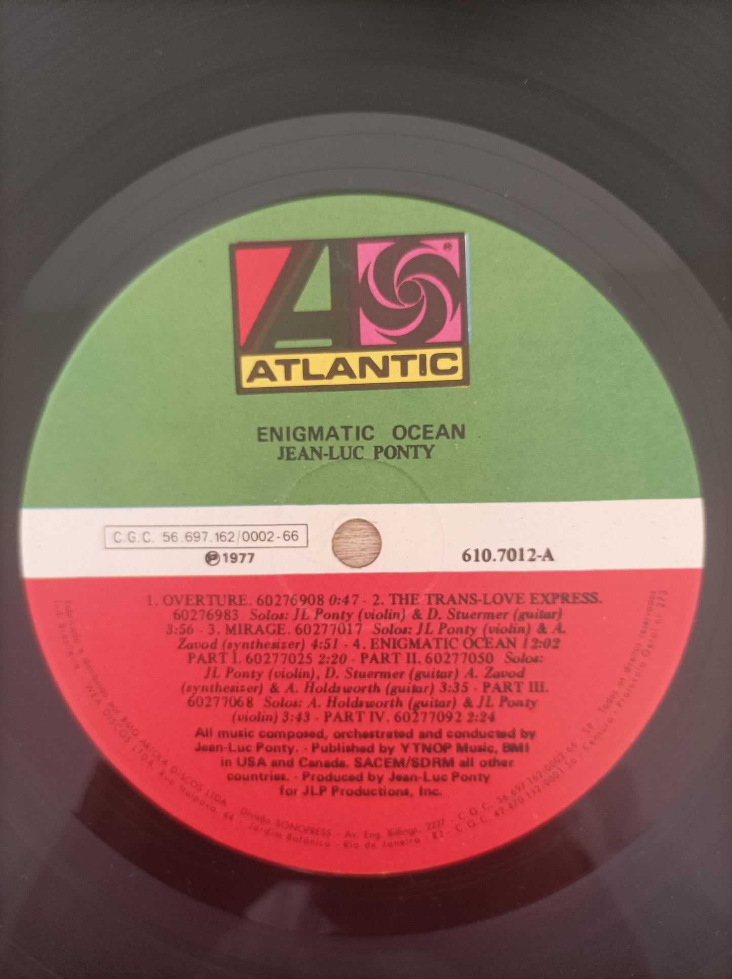 Lp Vinil Jean-Luc Ponty Enigmatic Ocean