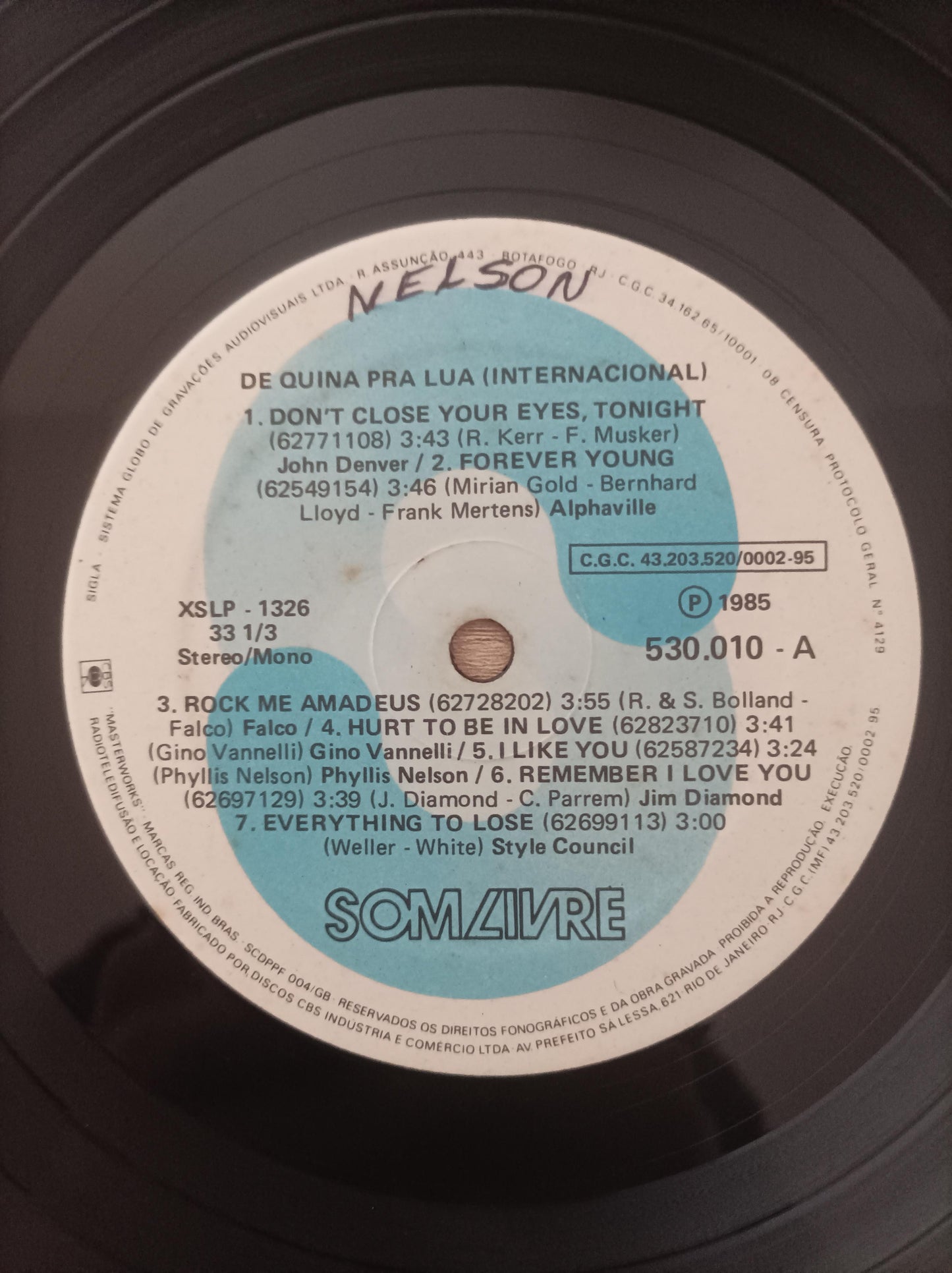 Lp Vinil De Quina pra Lua Internacional