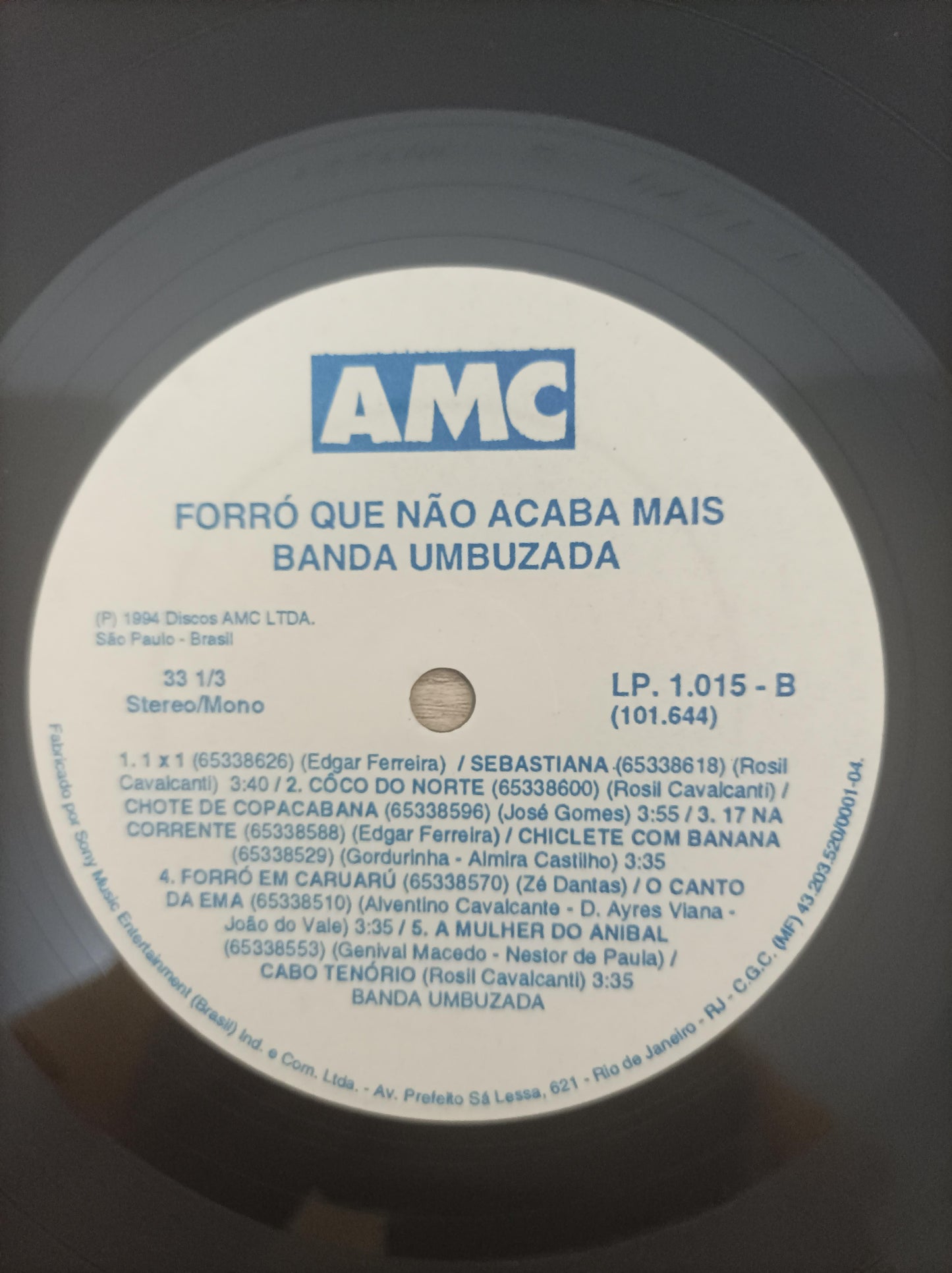 Lp Vinil Banda Umbuzada Forró Que Não Acaba Mais