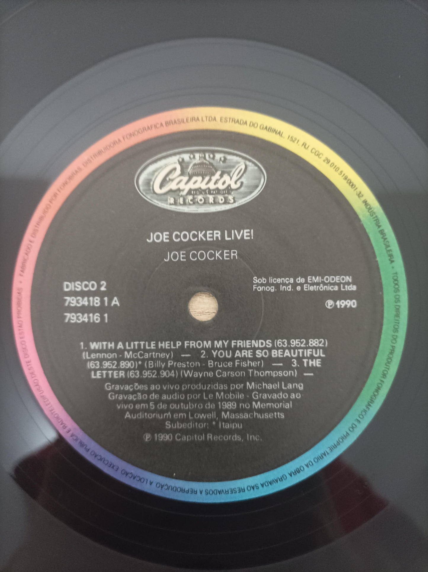 Disco Vinil Live Joe Cocker Duplo A