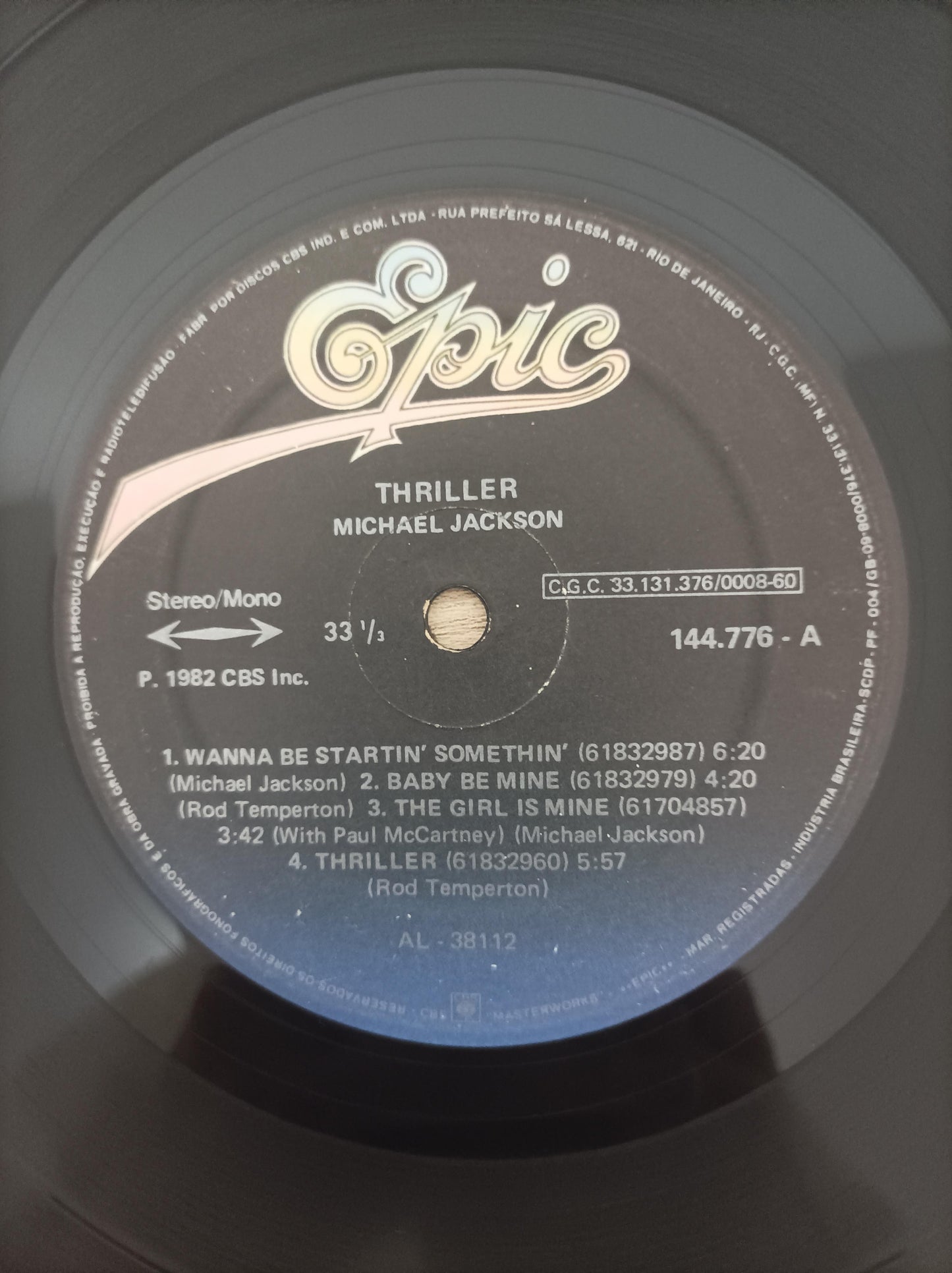 Disco Vinil Thriller Michael Jackson A