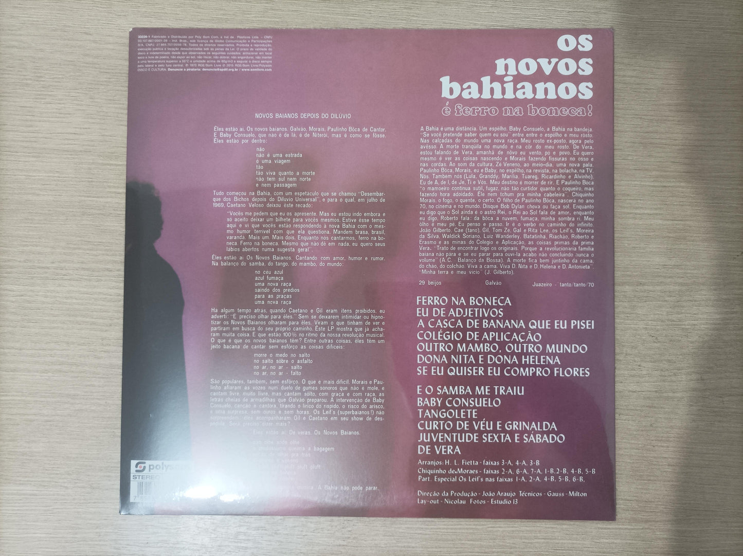 Disco Vinil Os Novos Baianos É Ferro Na Boneca Novo Lacrado A