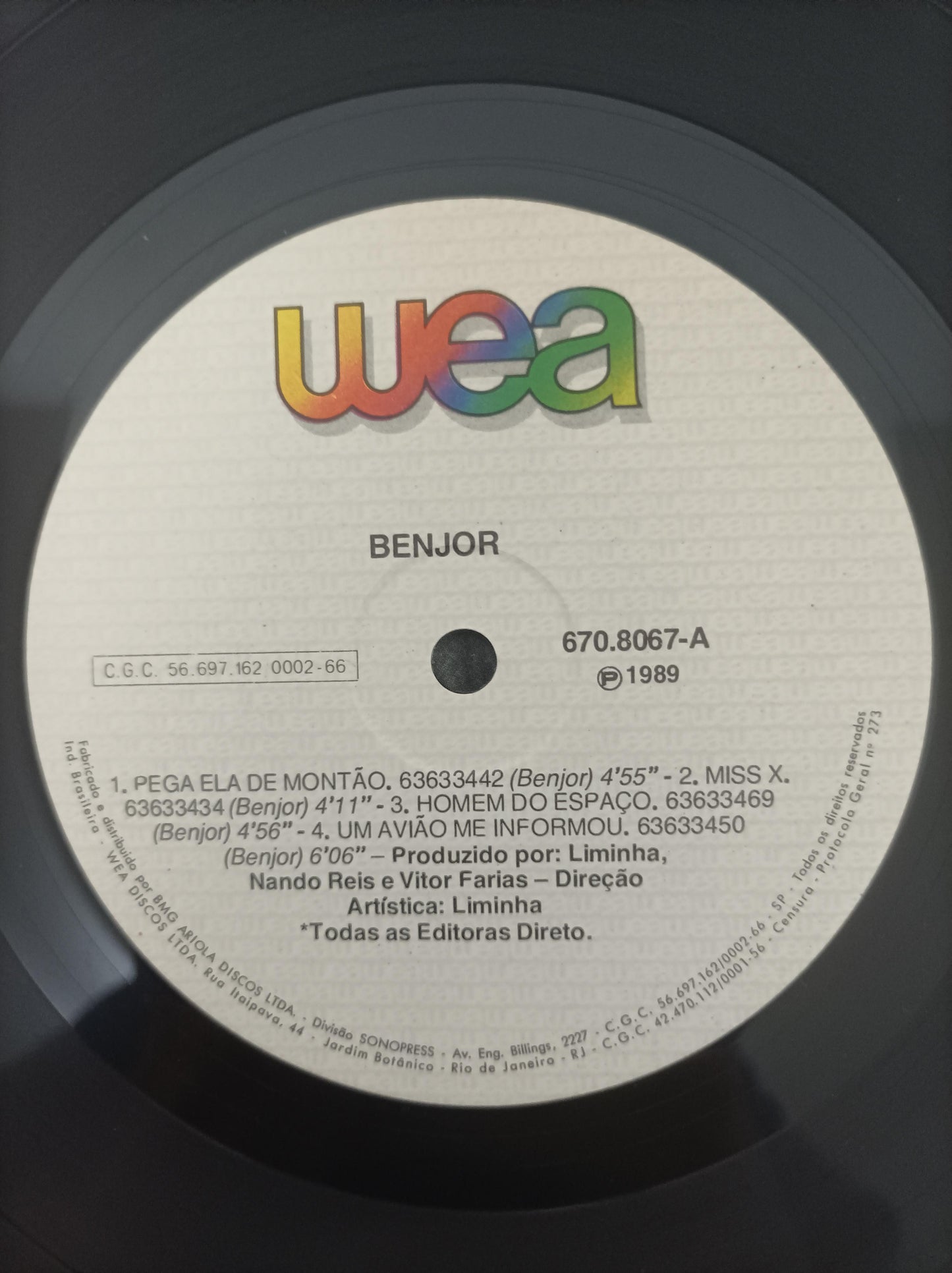 Lp Vinil Jorge Ben Benjor Com Encarte