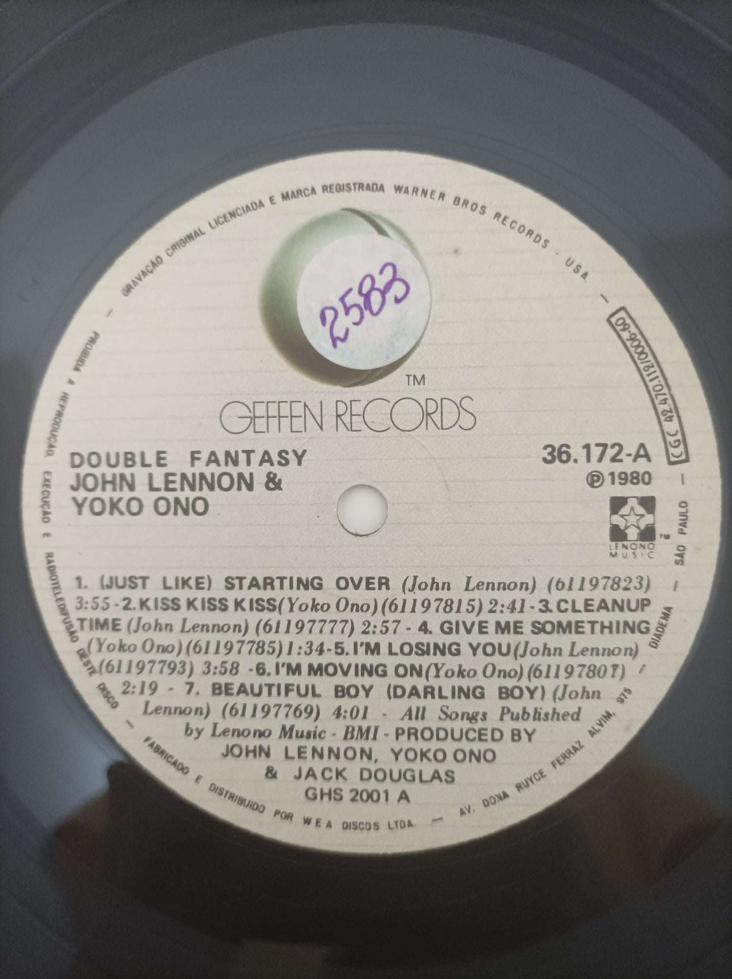 Lp Vinil John Lennon & Yoko Ono Double Fantasy Com Encarte