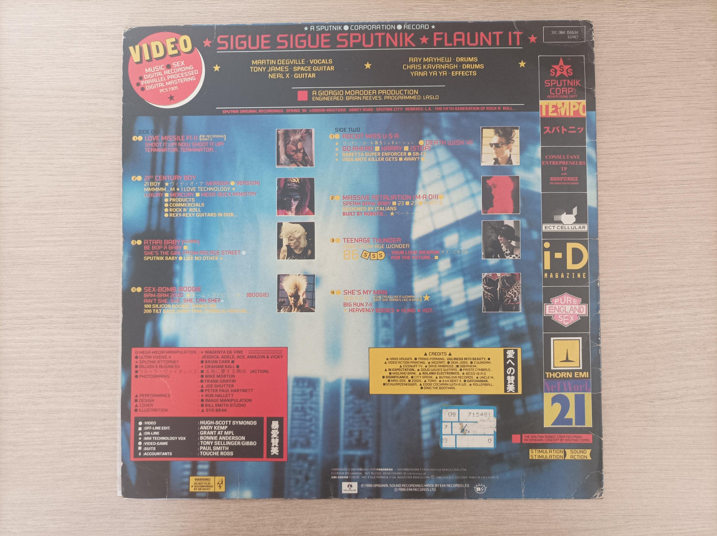 Lp Vinil Sigue Sigue Sputnik Flaunt It