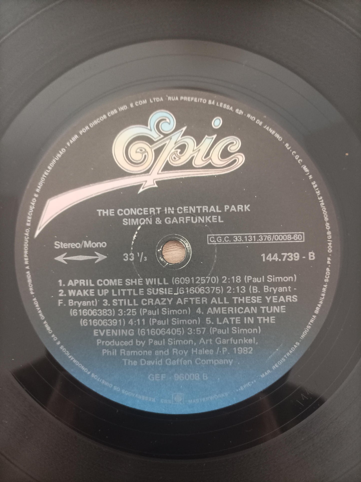Lp Vinil Simon Garfunkel Concert Central Park Duplo Encarte