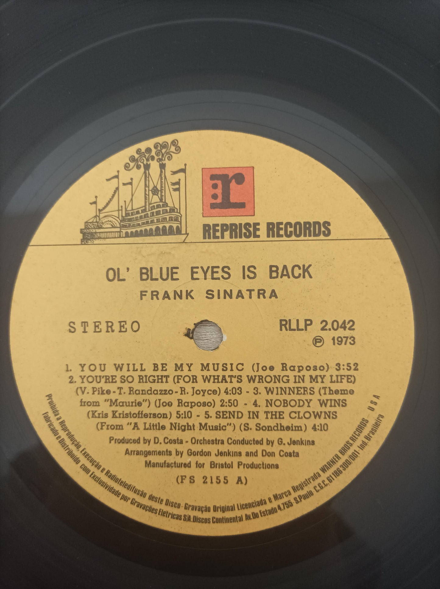 Disco Vinil Ol' Blue Eyes Is Back Frank Sinatra A