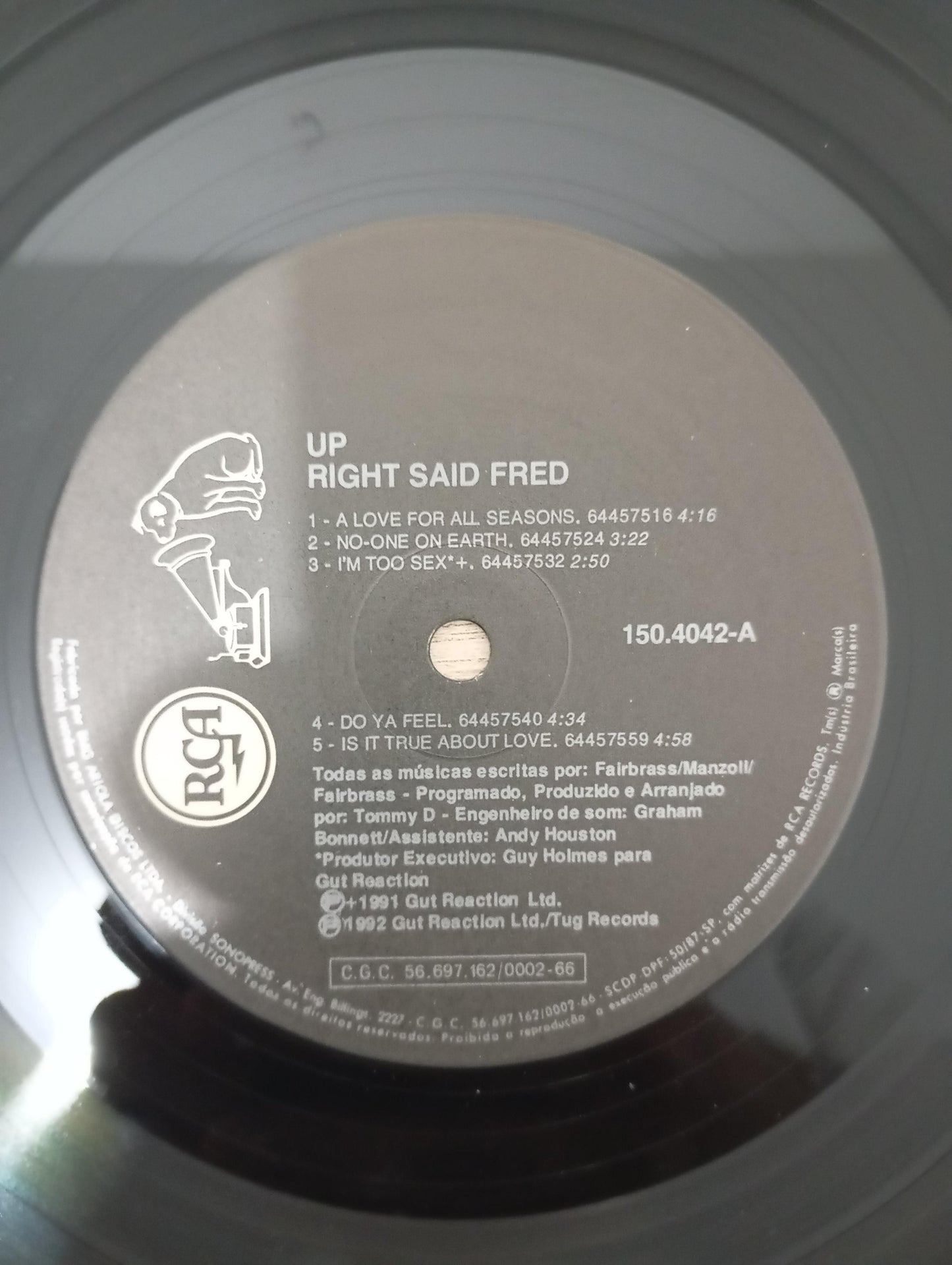Lp Vinil Right Said Fred Up Com Encarte