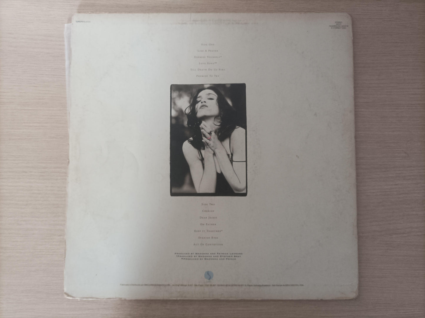 Lp Vinil Madonna Like A Prayer Com Encarte