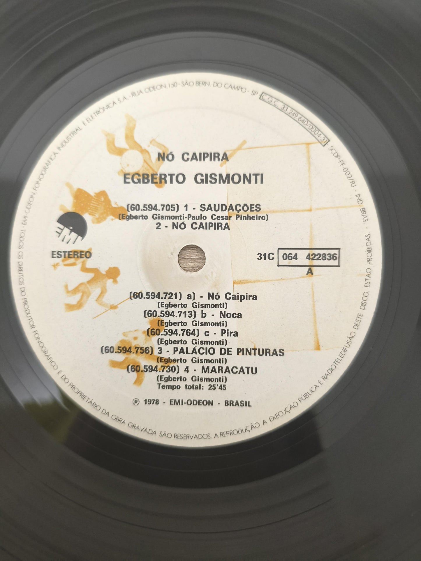 Lp Vinil Egberto Gismonti Nó Caipira