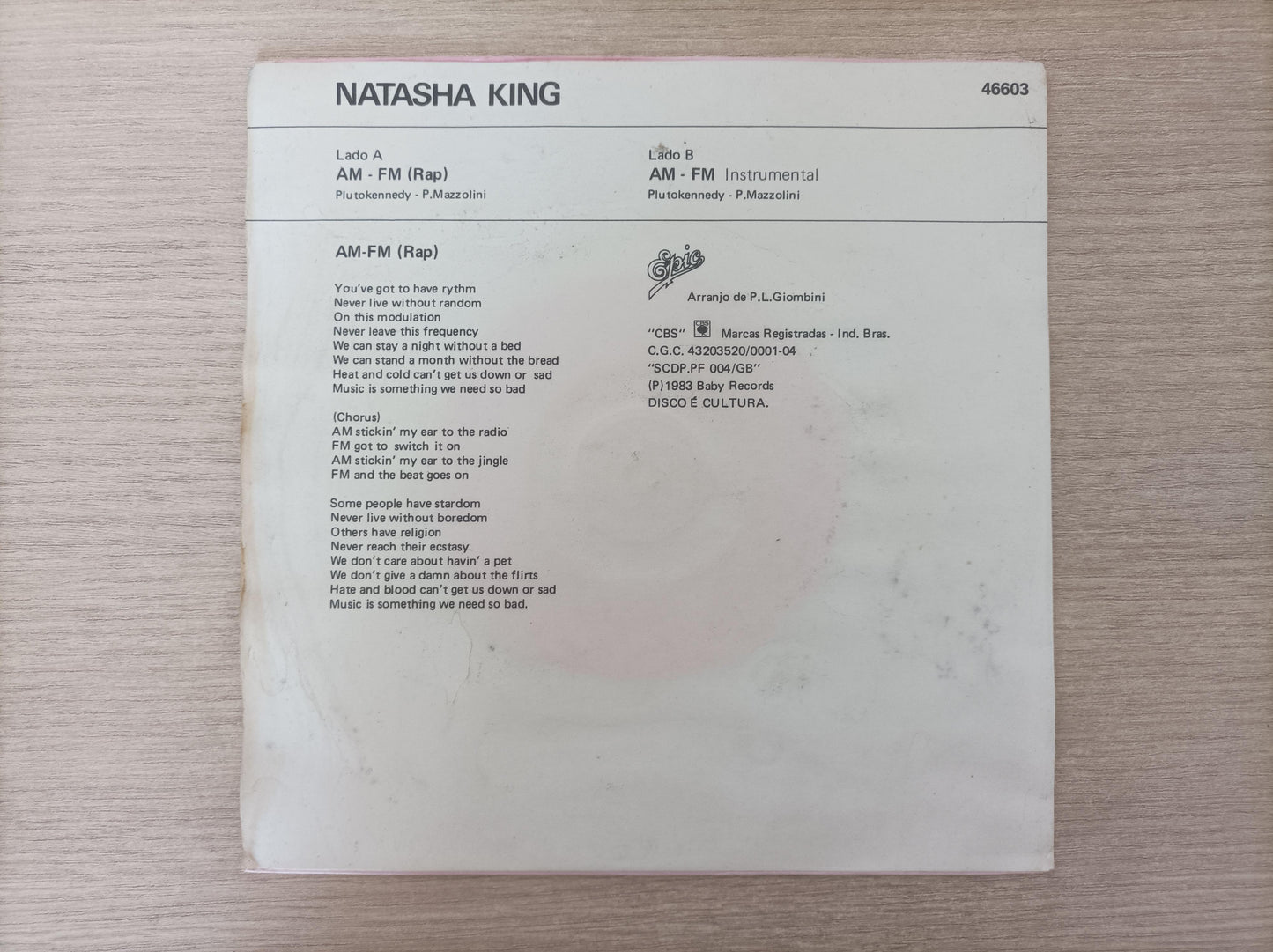 Compacto Vinil Natasha King AM-FM
