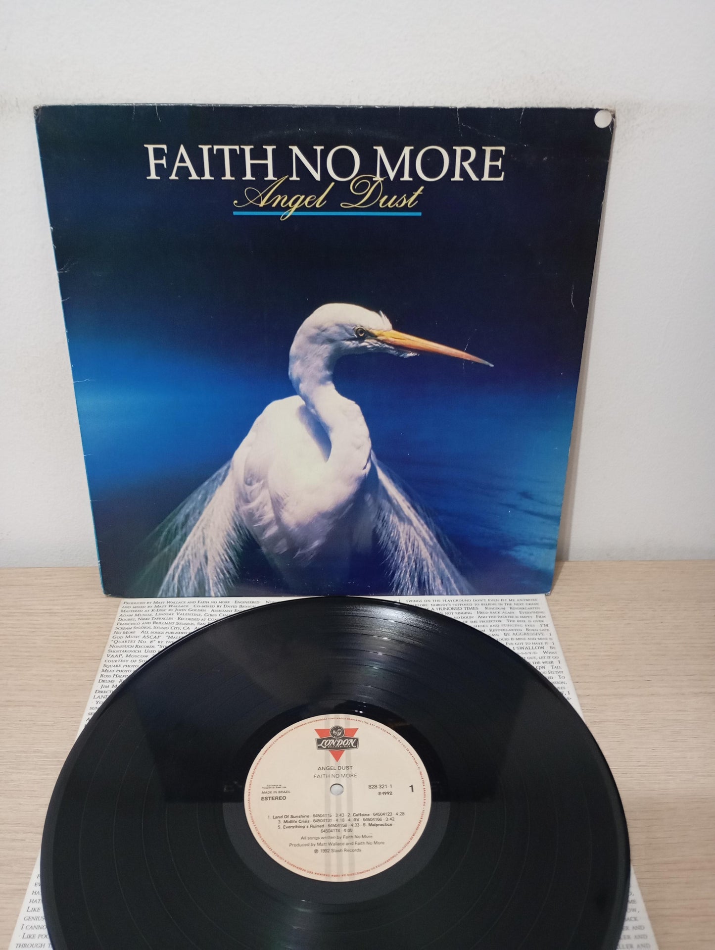 Lp Vinil Faith No More Angel Dust Com Encarte