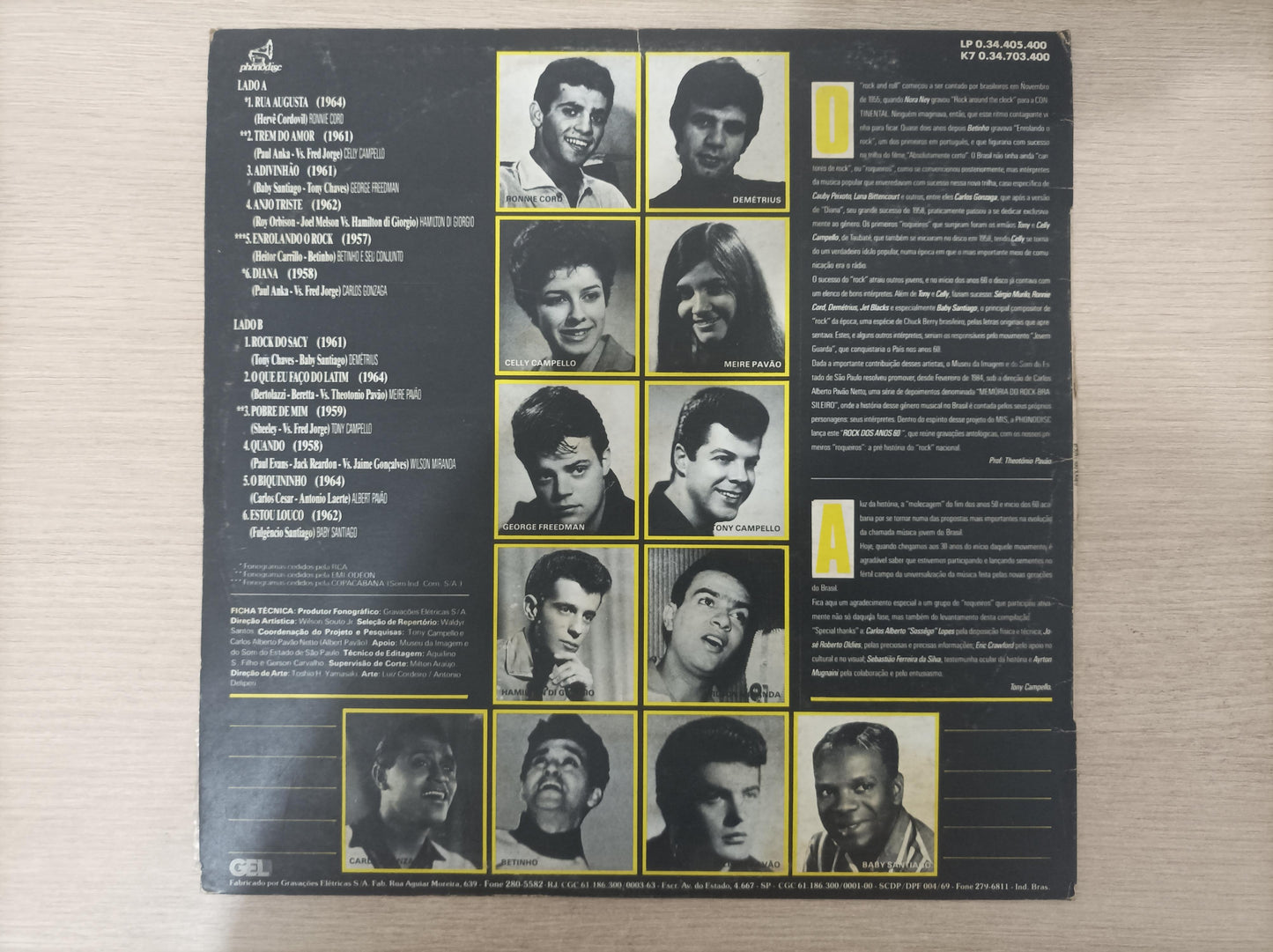 Lp Vinil O Rock dos Anos 60