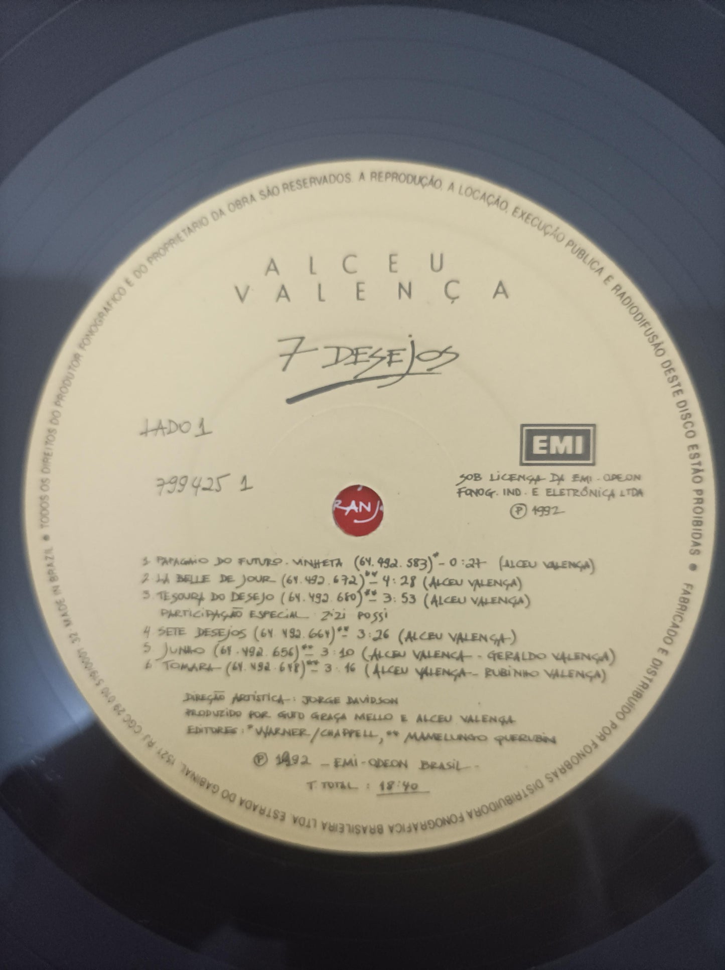 Lp Vinil Alceu Valença 7 Desejos Com Encarte