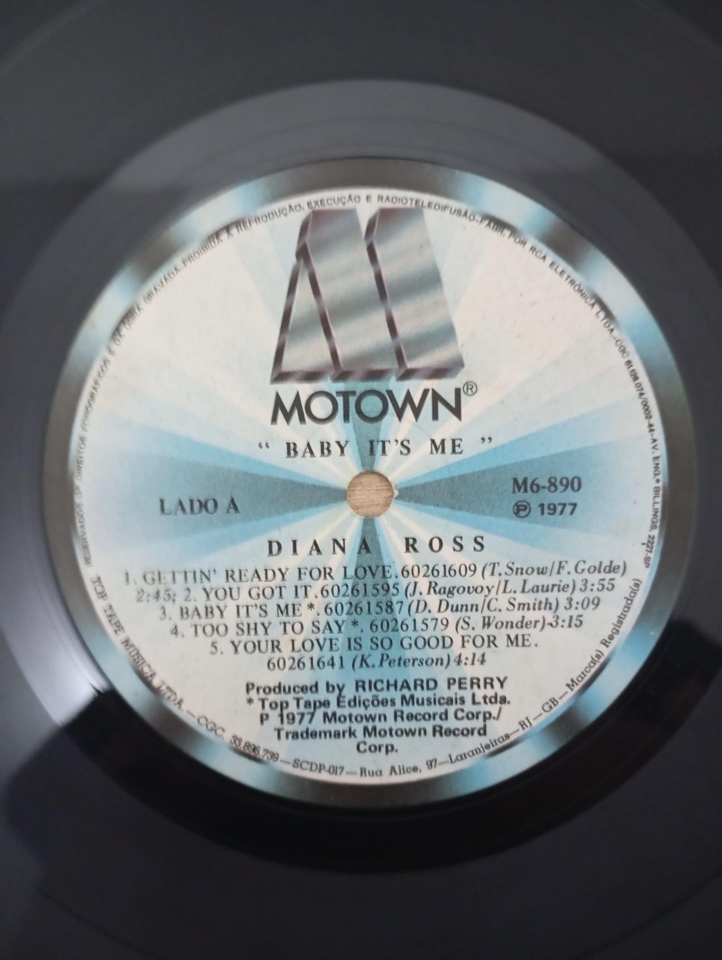 Disco Vinil Baby It's Me Diana Ross Com Encarte A
