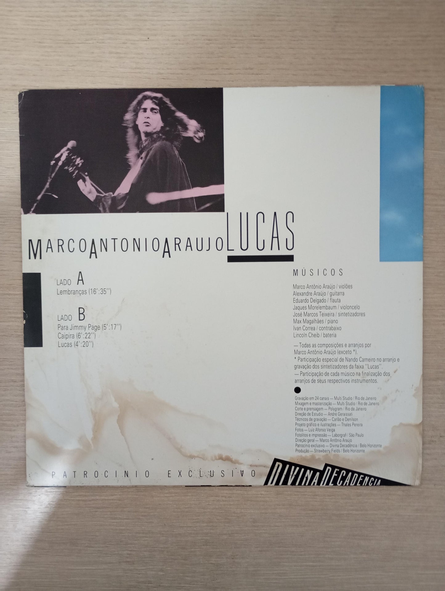 Lp Vinil Marco Antonio Araujo Lucas
