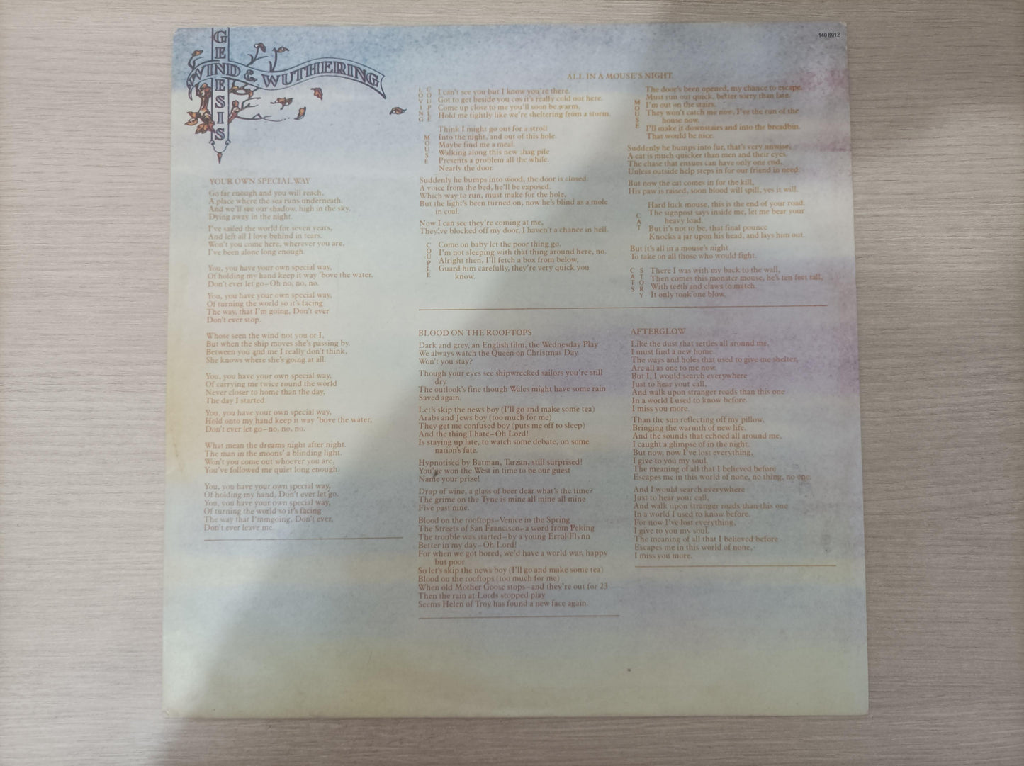 Lp Vinil Genesis Wind & Wuthering Com Encarte