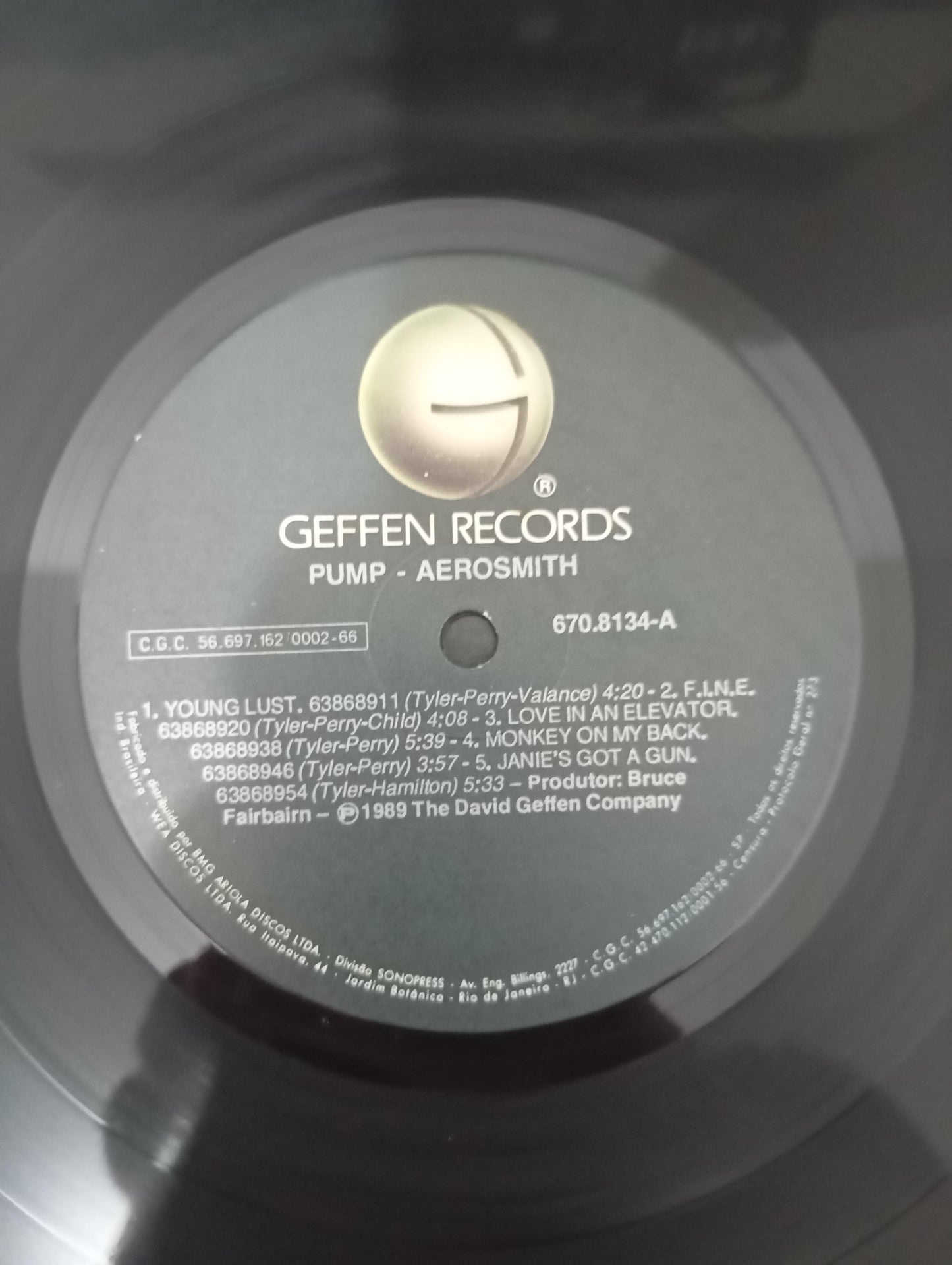 Lp Vinil Aerosmith Pump Com Encarte