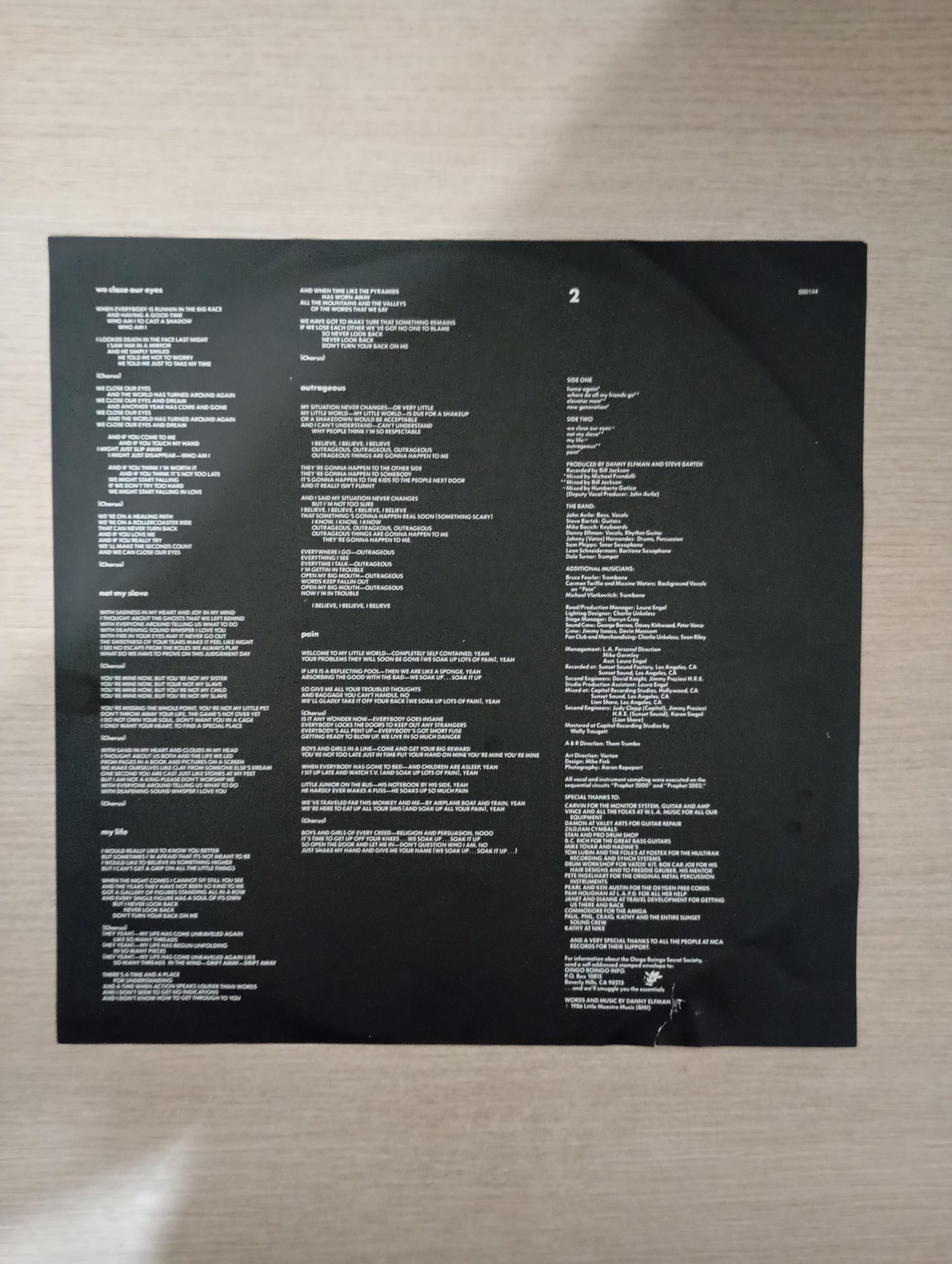 Lp Vinil Oingo Boingo Boi-Ngo Com Encarte