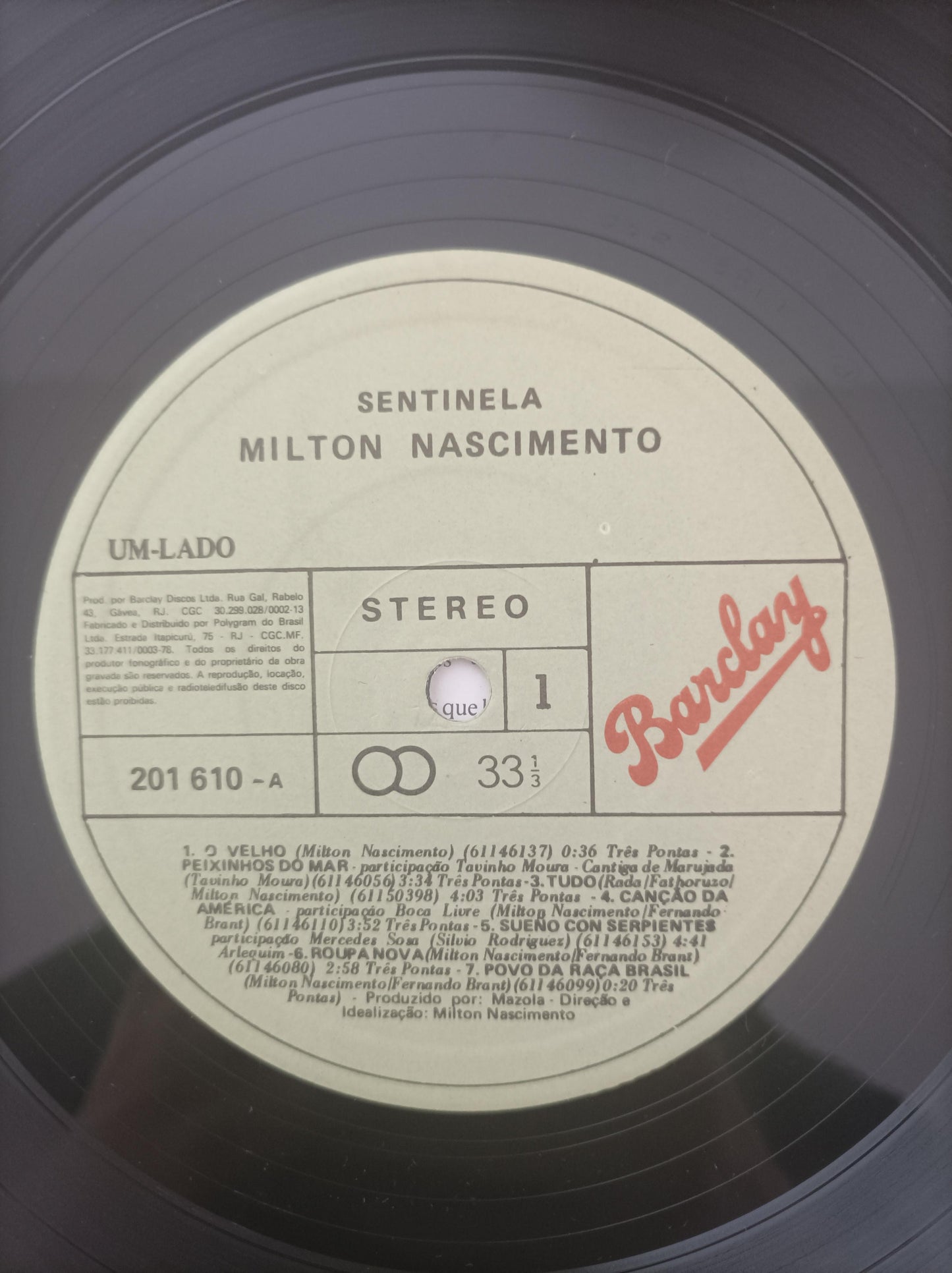 Lp Vinil Milton Nascimento Sentinela Com Encarte