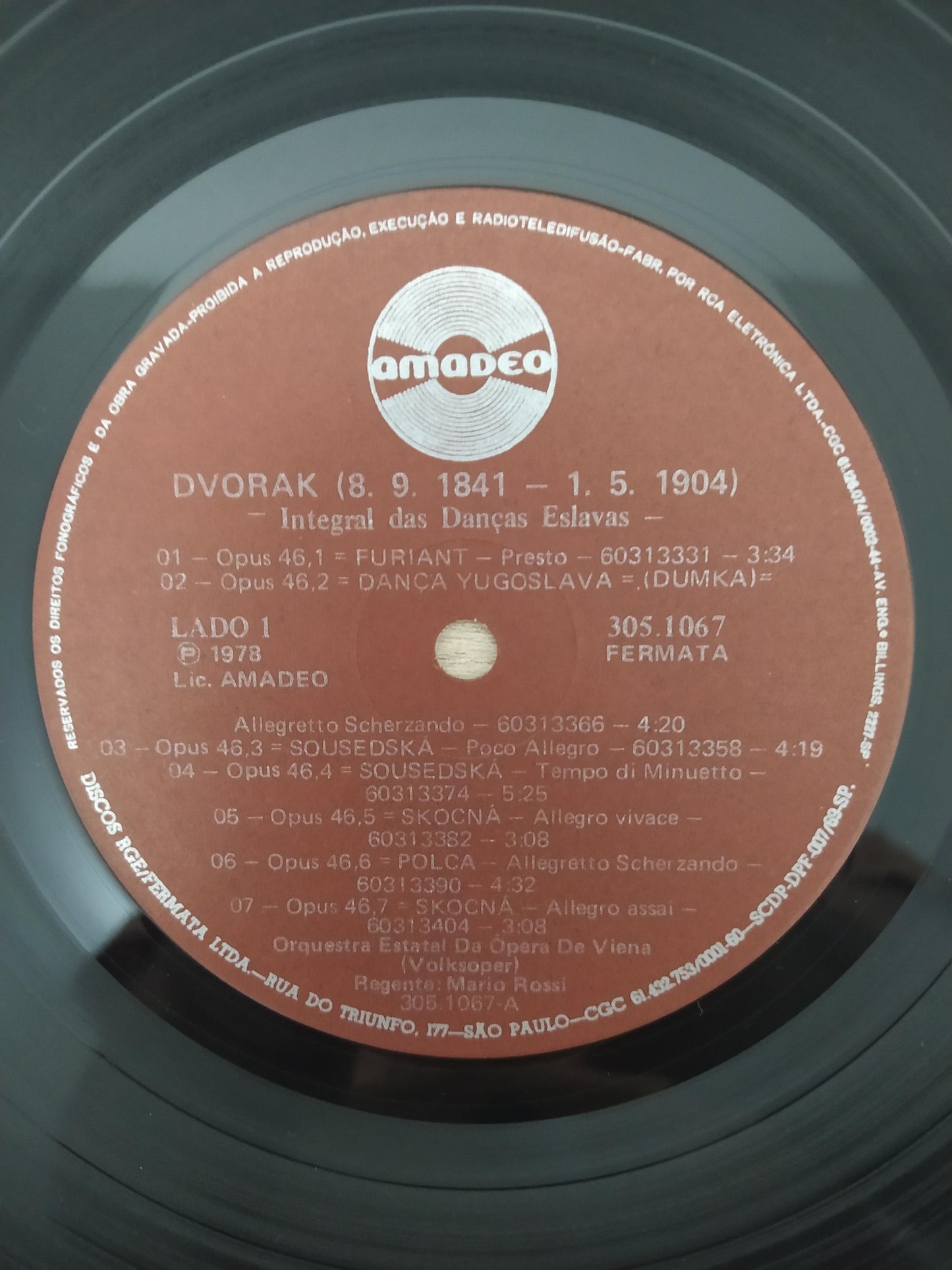 Lp Vinil Dvorak Samtliche Slavische Tanze