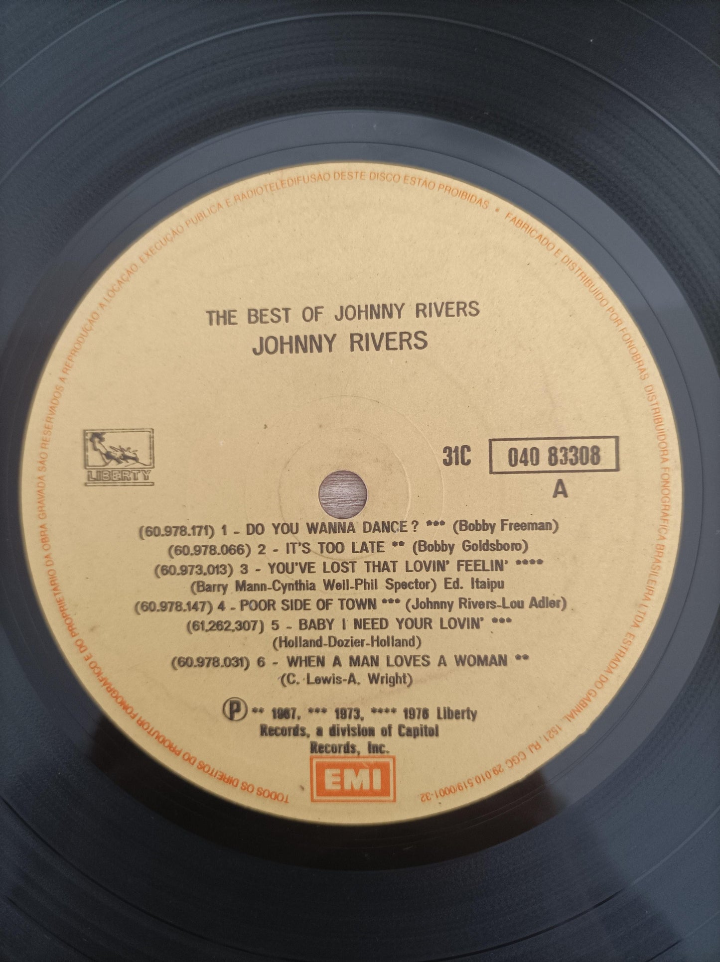 Lp Vinil Johnny Rivers The Best Of