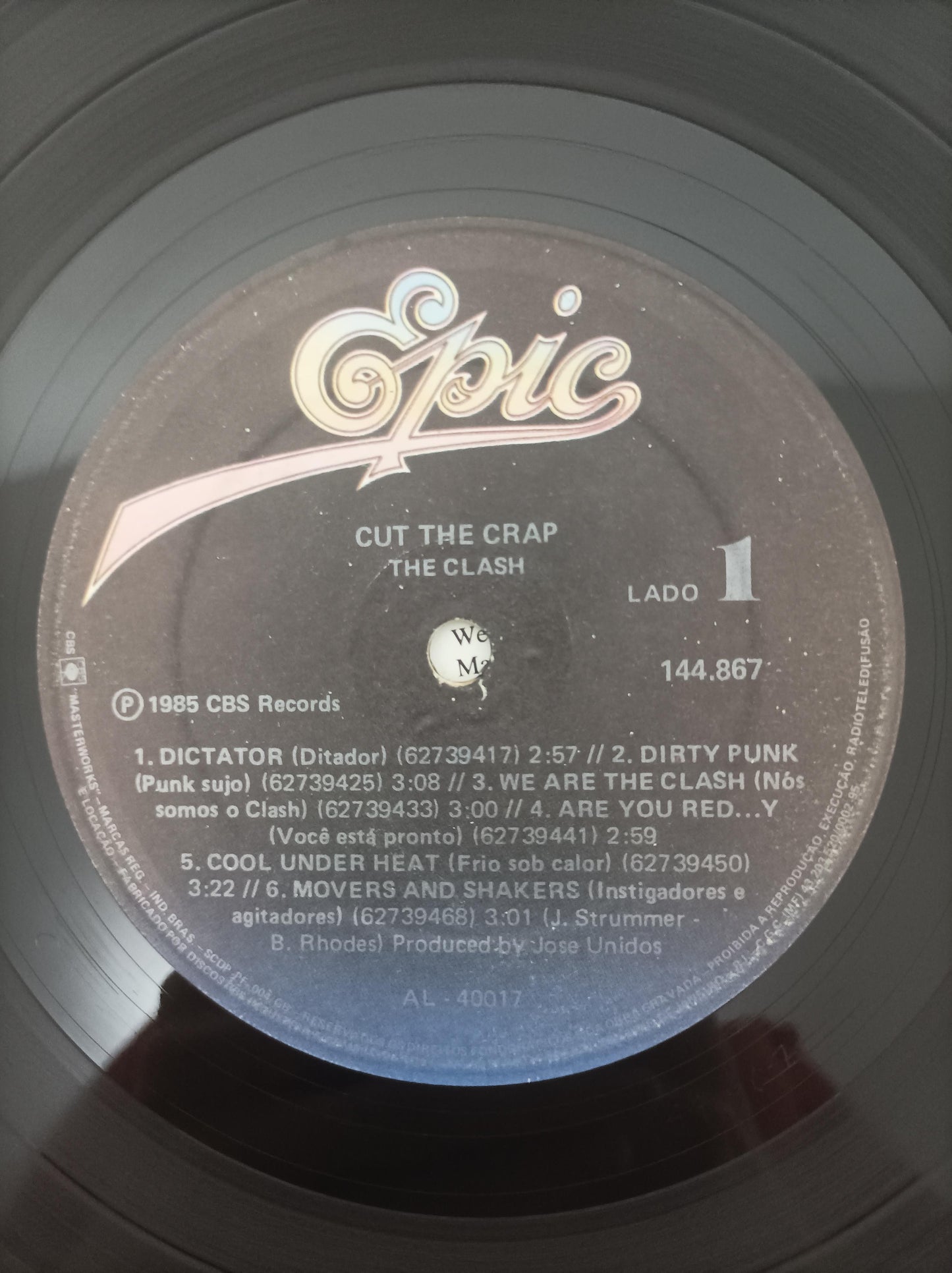 Lp Vinil The Clash Cut The Crap Com Encarte