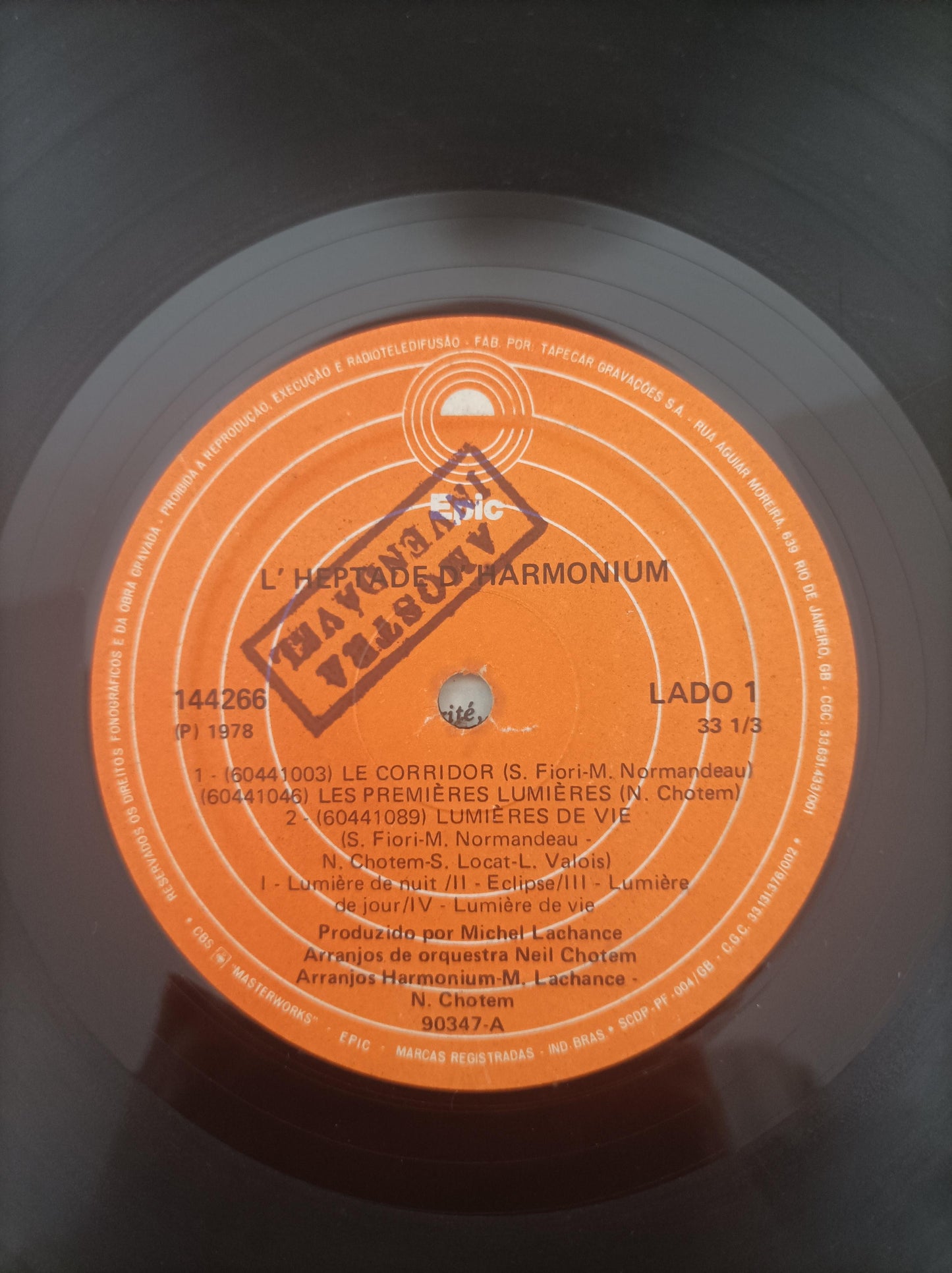 Lp Vinil Harmonium L'Heptade Duplo Com Encartes, Leia