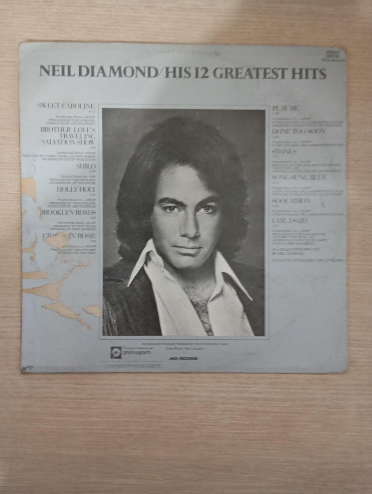 Lp Vinil Neil Diamond His 12 Greatest Hits