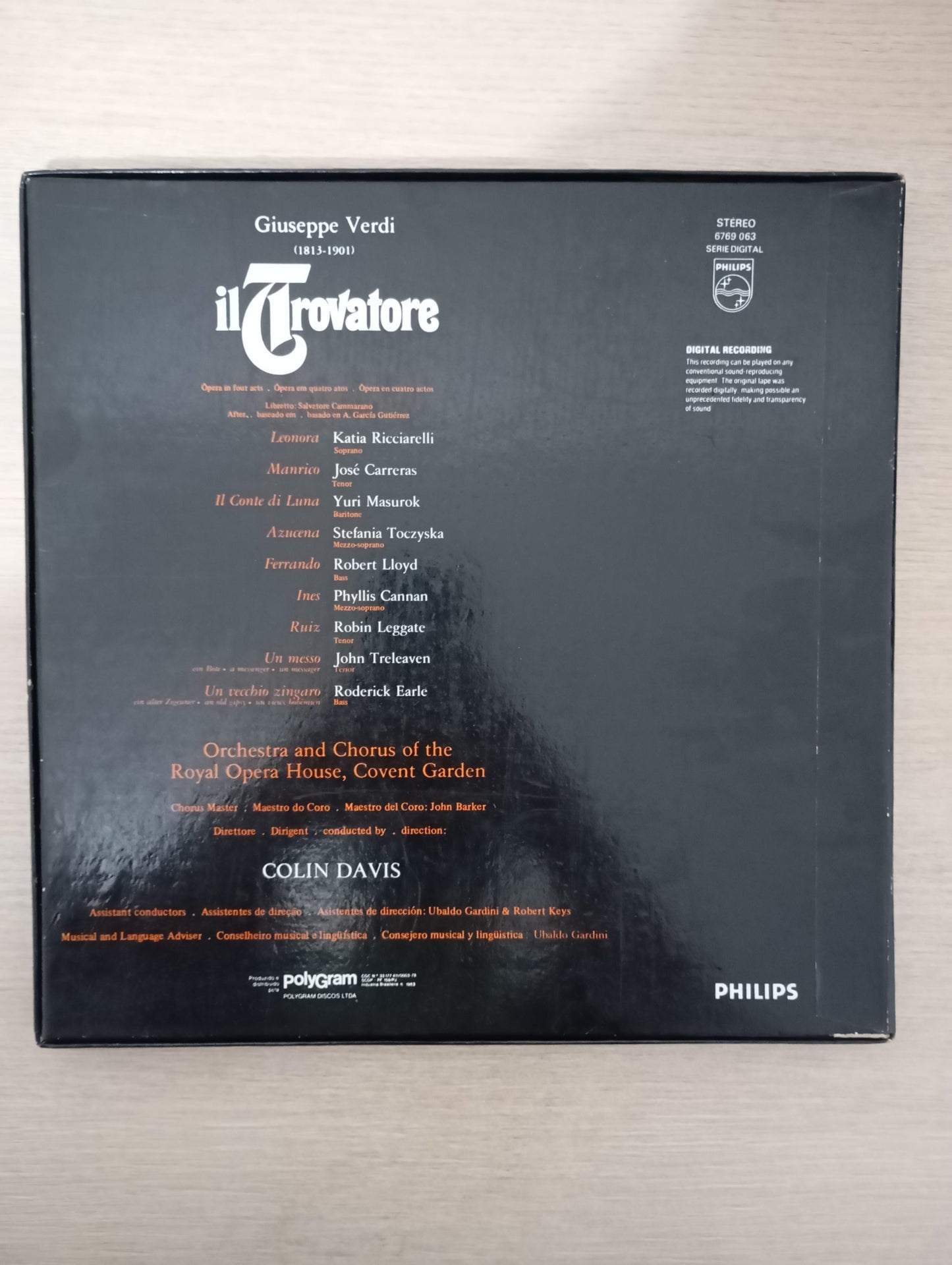 Lp Vinil Verdi Il Trovatore Box Triplo Com Encartes