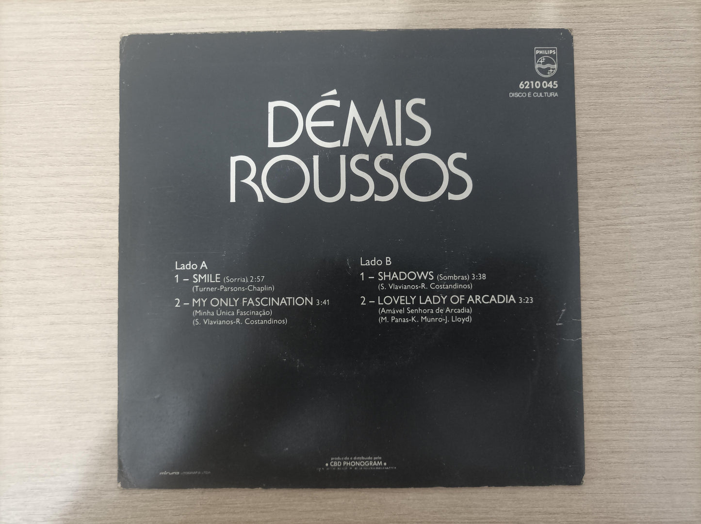 Compacto Vinil Demis Roussos Smile / My Only Fascination