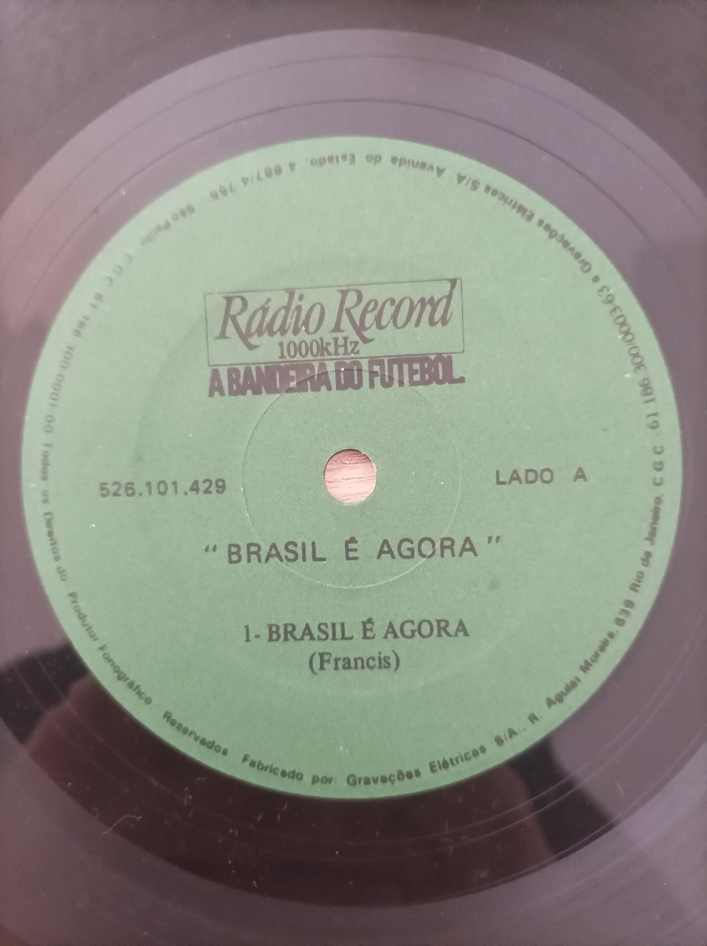 Vinil Compacto Rádio Record A Bandeira do Futebol