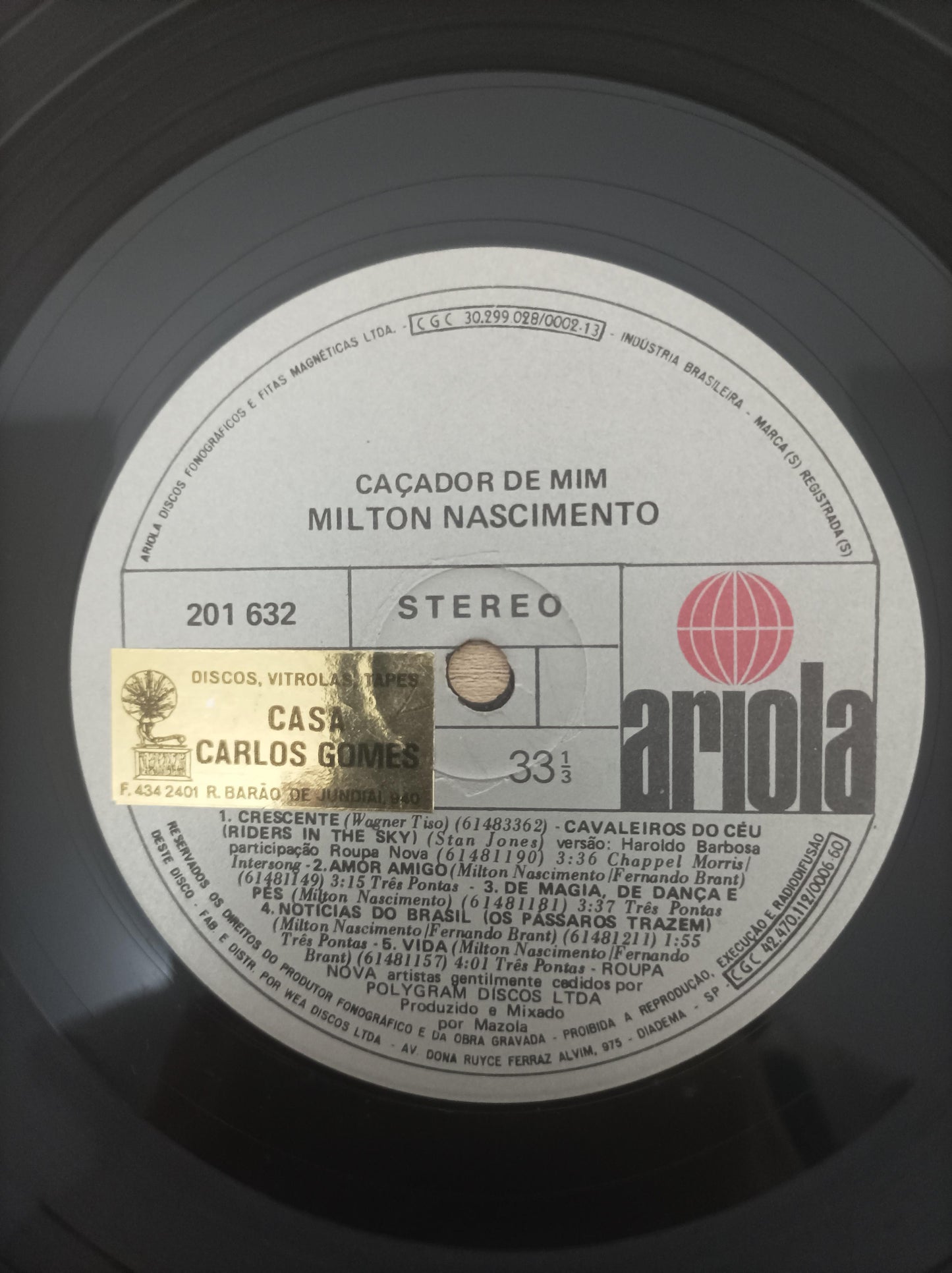 Disco Vinil Caçador De Mim Milton Nascimento A