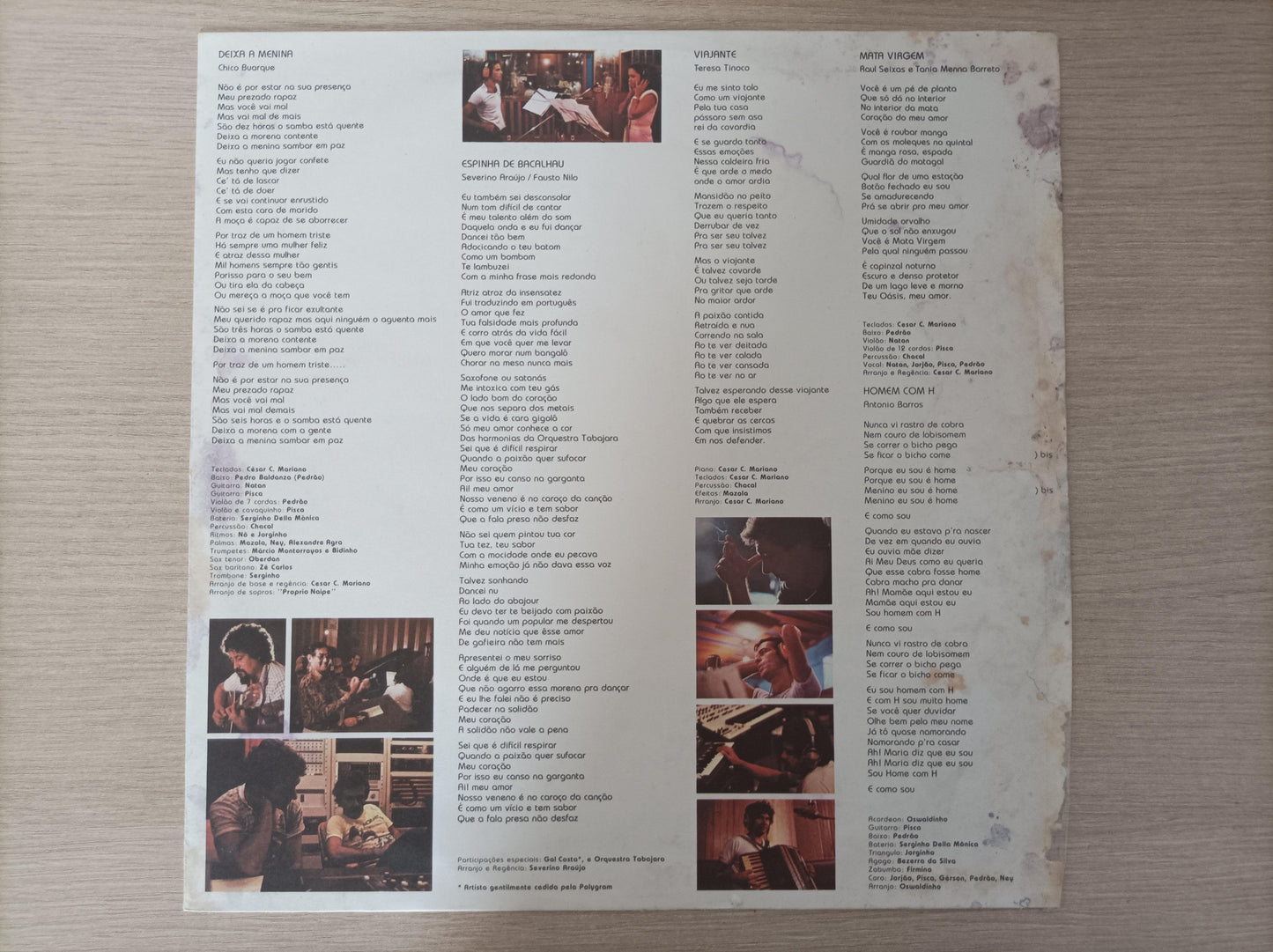 Disco Vinil Com Encarte B Ney 1981 Matogrosso