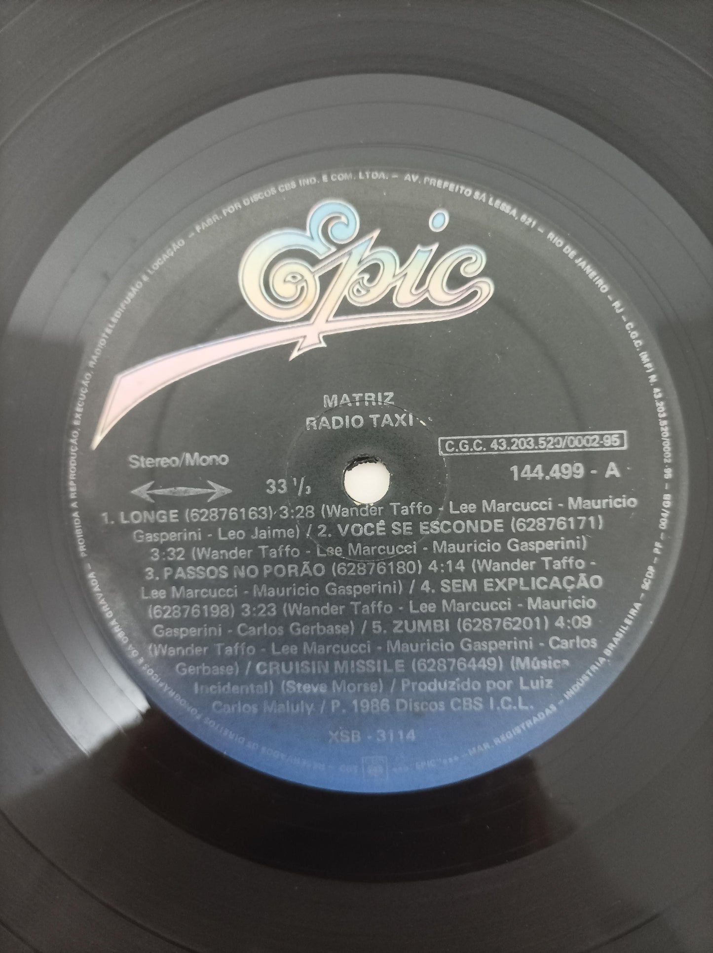 Lp Vinil Rádio Taxi Matriz Com Encartes