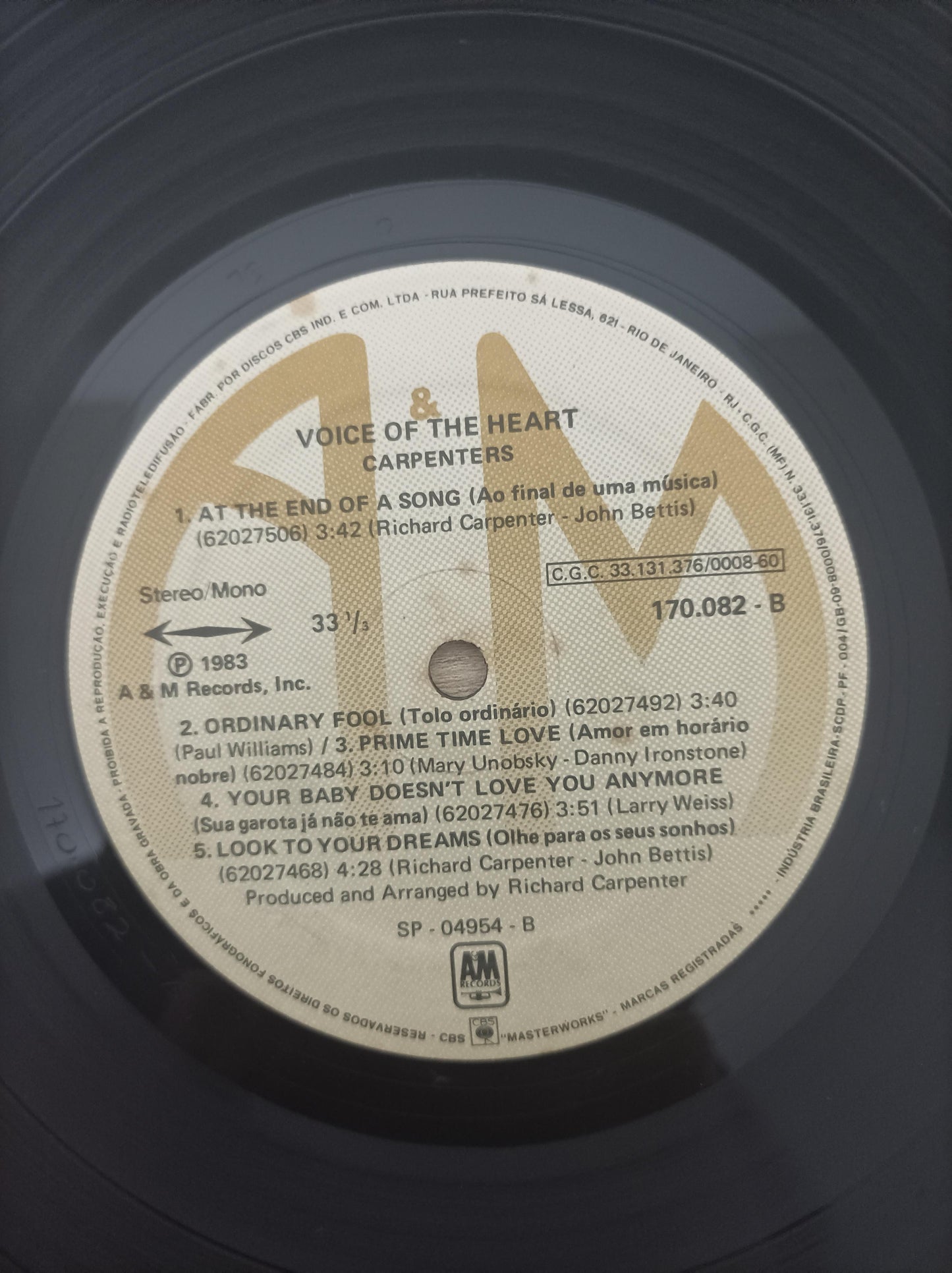 Lp Vinil Carpenters Voice Of The Heart