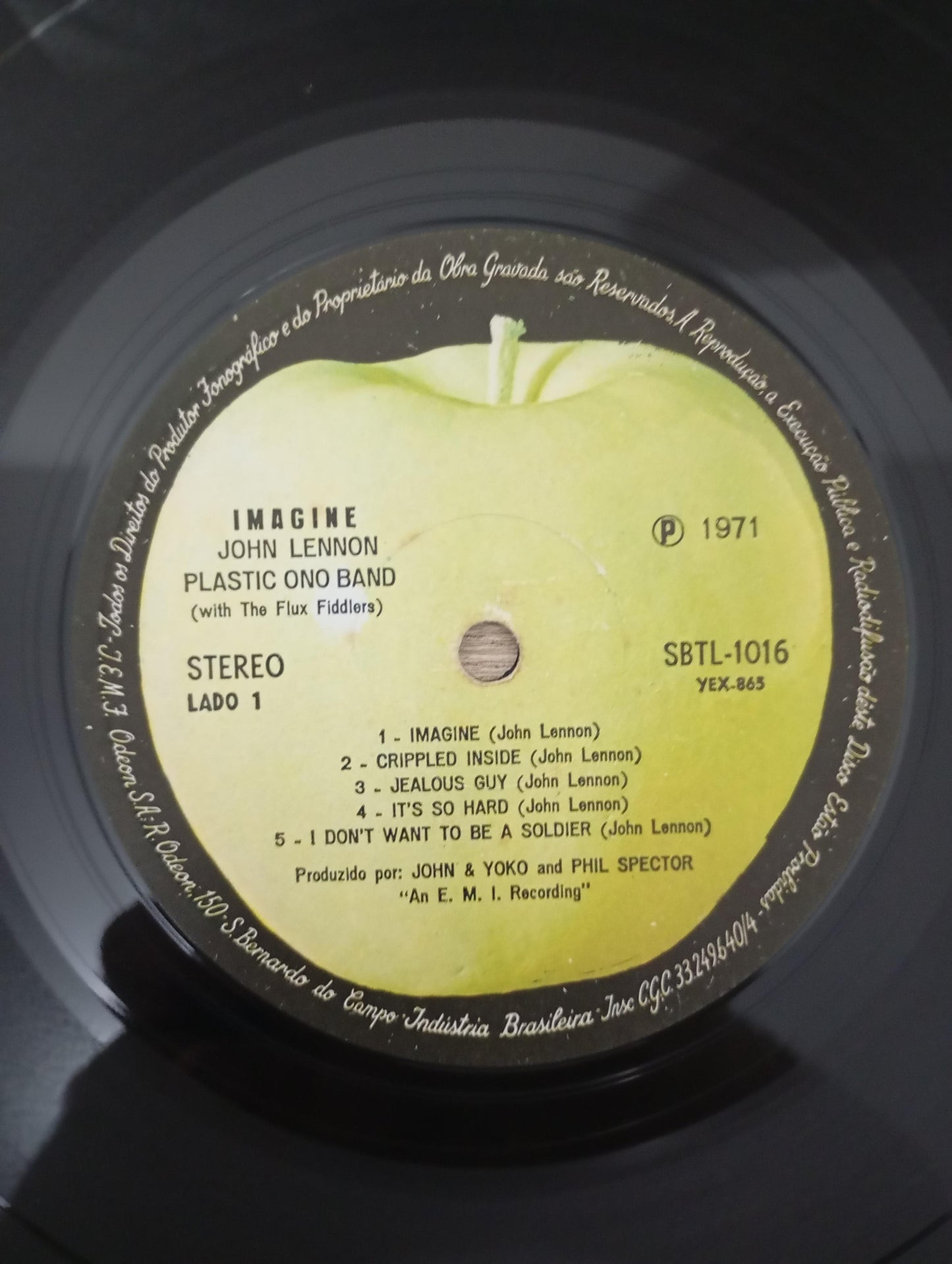 Lp Vinil John Lennon Imagine Com Encarte