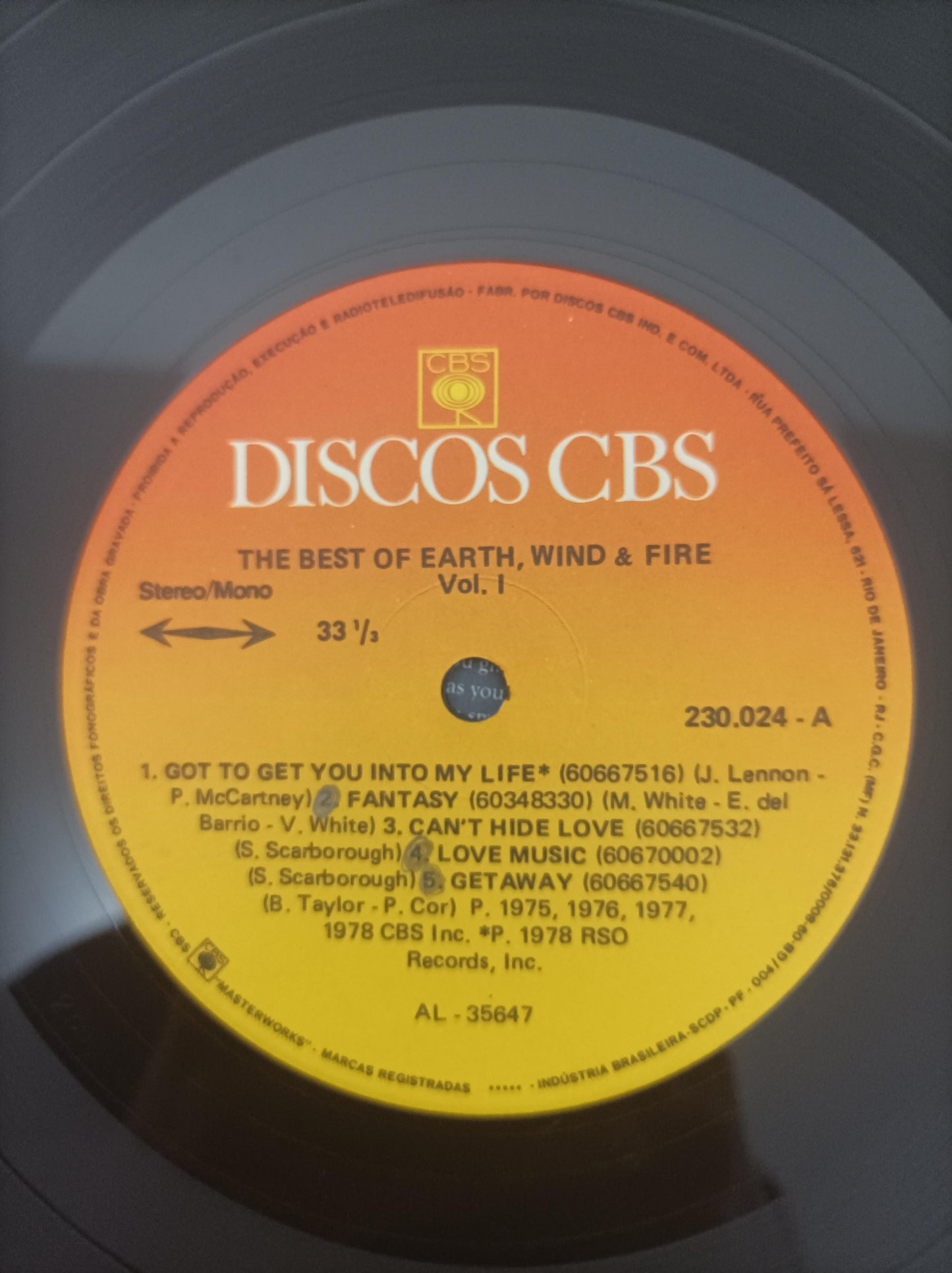 Lp Vinil Earth, Wind & Fire Best Vol I Capa Dupla Encarte