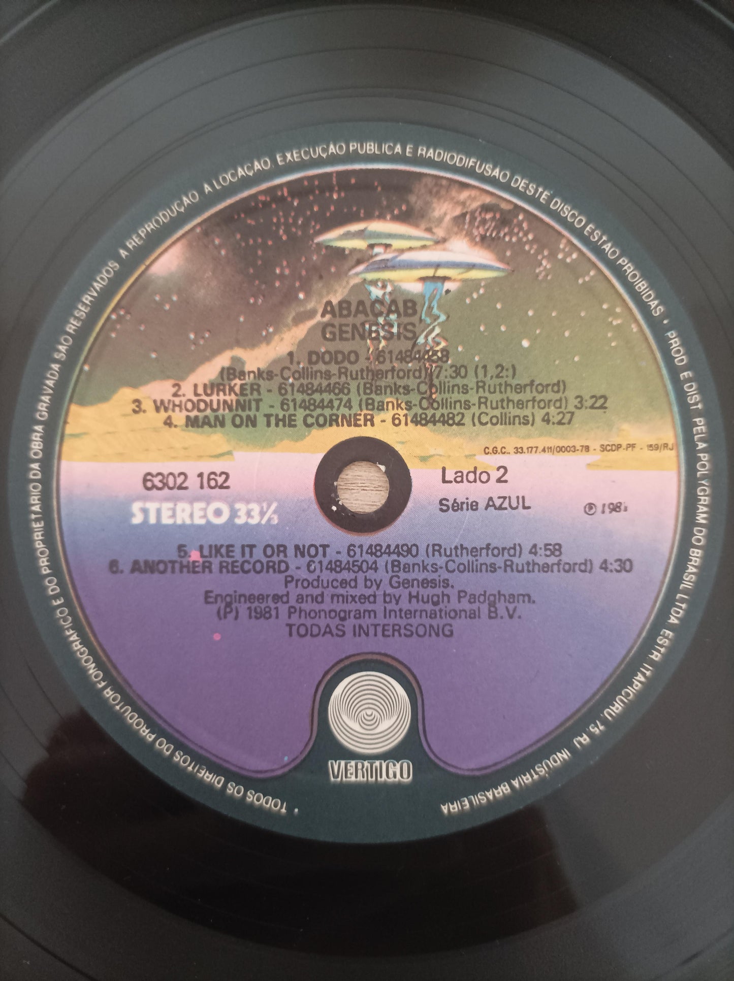 Disco Vinil Abacab Genesis A