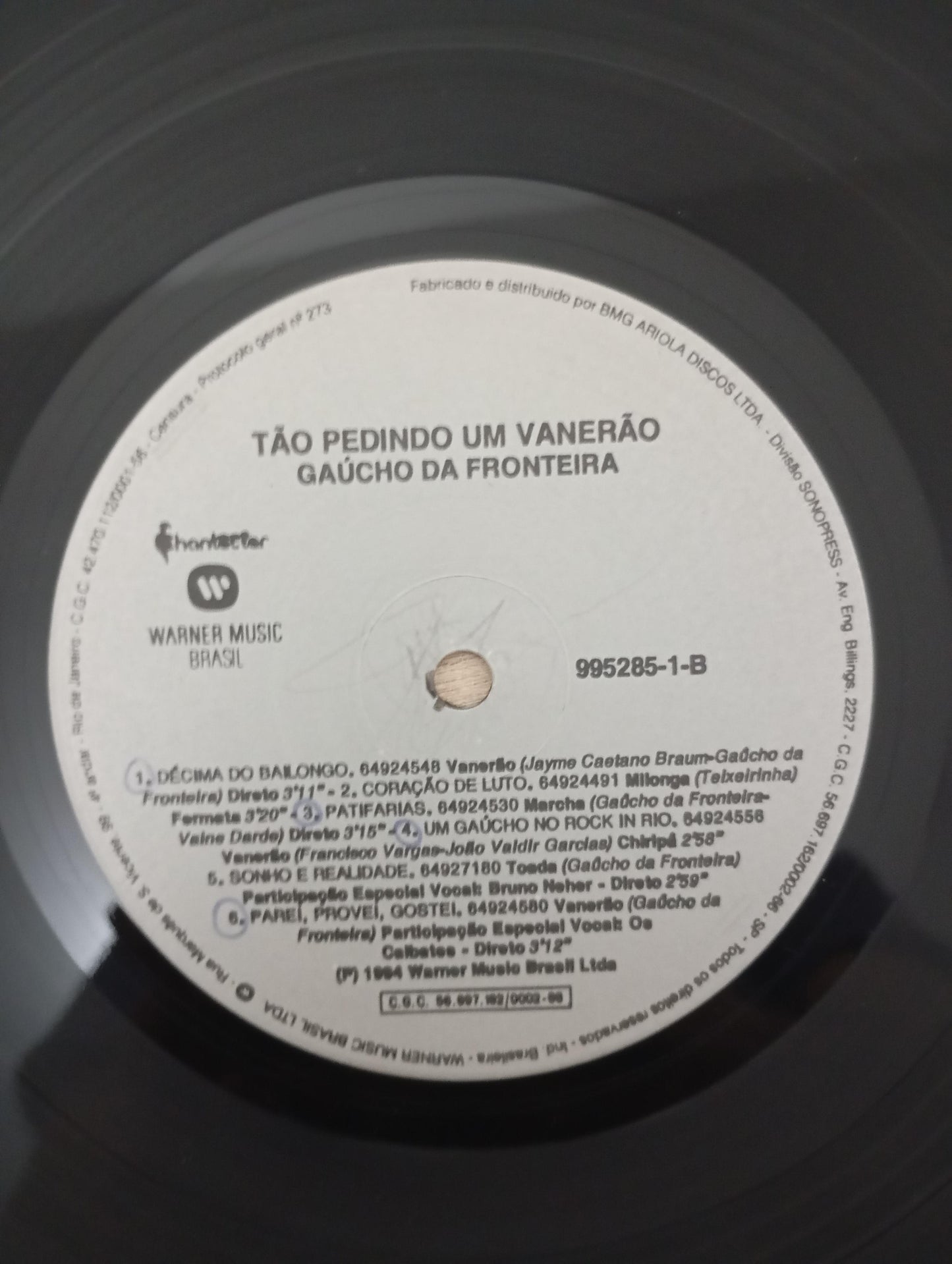 Lp Vinil Gaúcho Da Fronteira Pedindo Um Vanerão Com Encarte