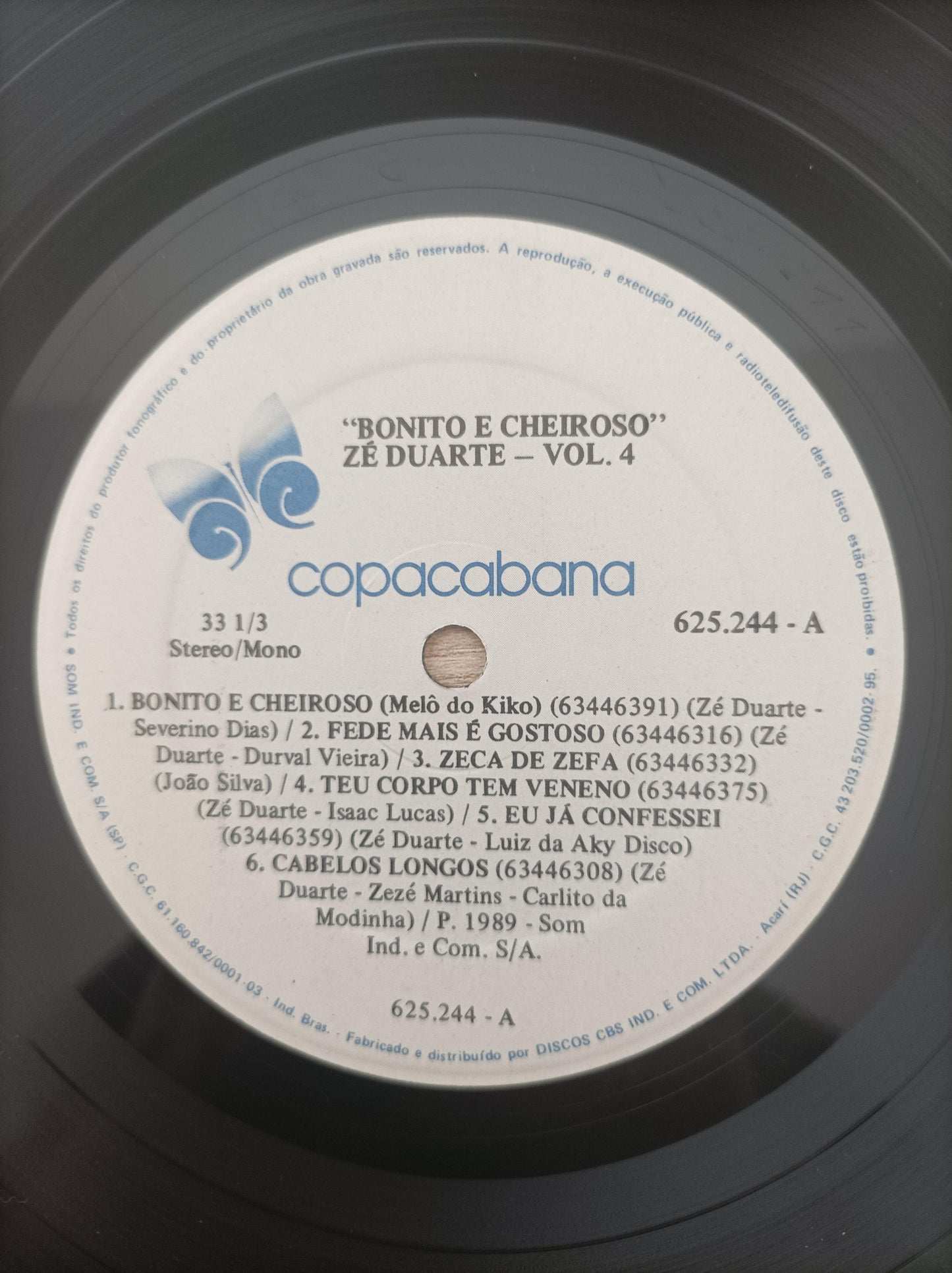 Lp Vinil Zé Duarte Bonito E Cheiroso