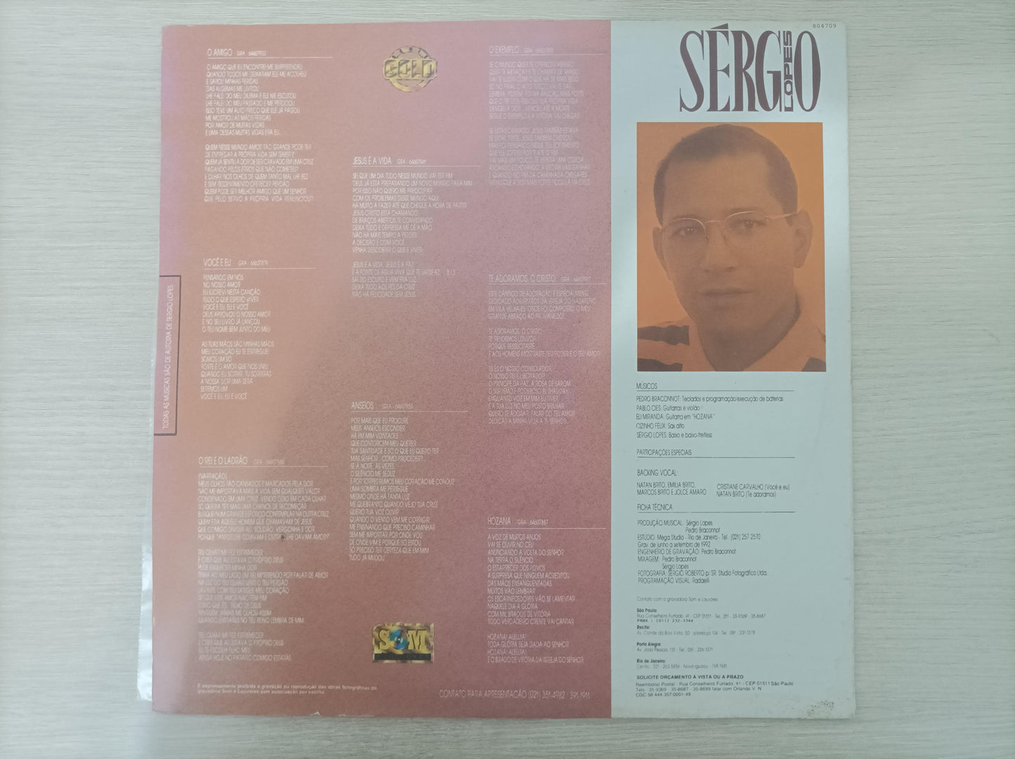 Lp Vinil Sérgio Lopes O Amigo