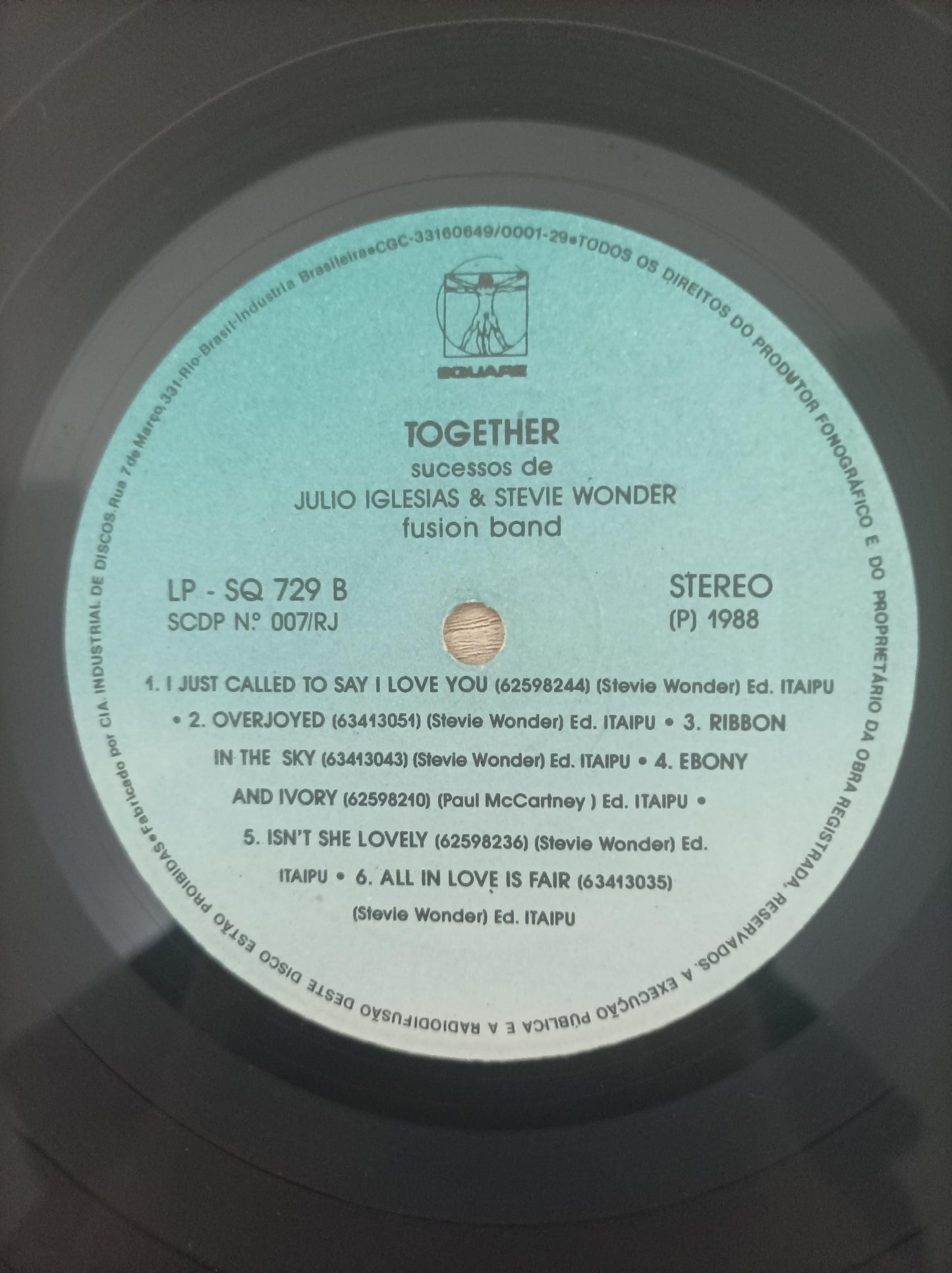 Lp Vinil Julio Iglesias & Stevie Wonder Together