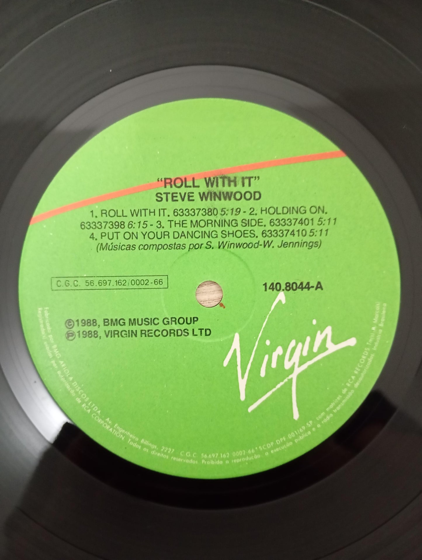 Lp Vinil Steve Winwood Roll With It Com Encarte