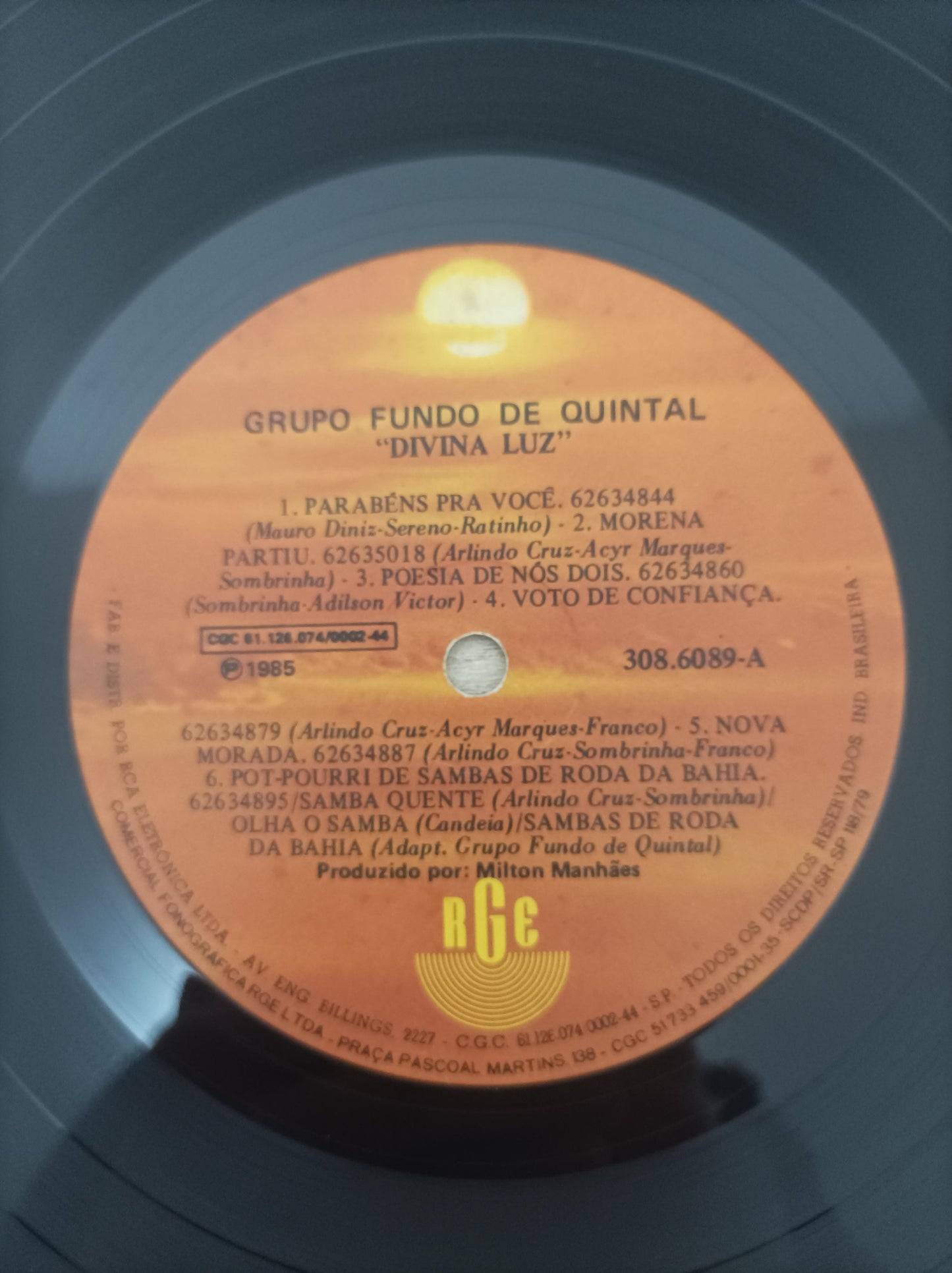 Lp Vinil Fundo de Quintal Divina Luz