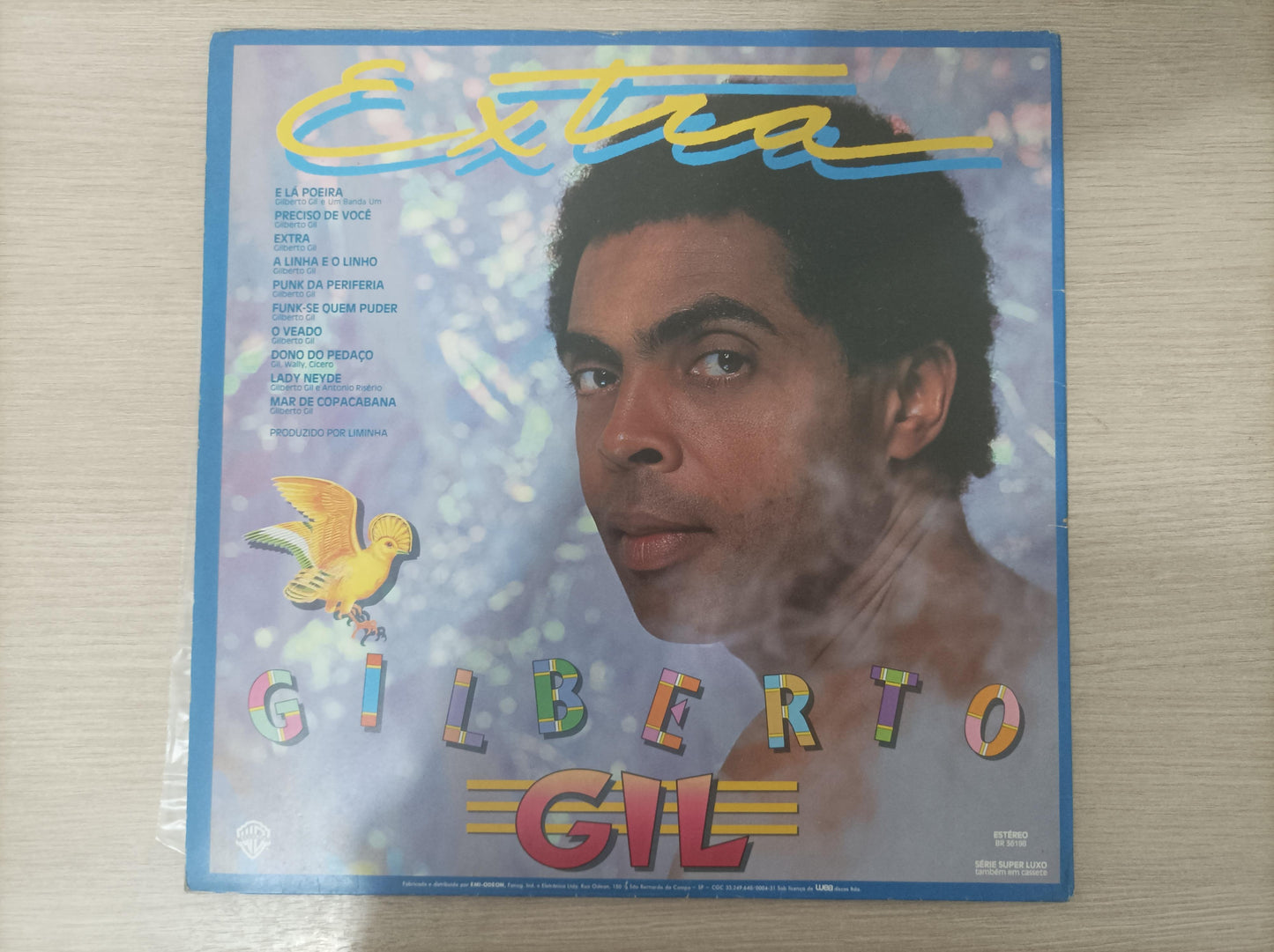Disco Vinil Extra Gilberto Gil Capa Dupla Com Encarte A