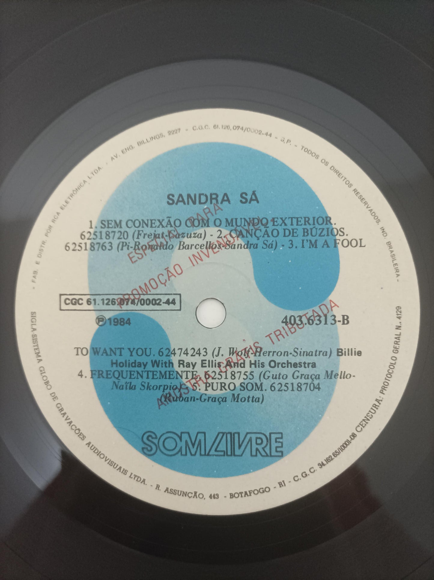 Lp Vinil Sandra De Sá 1984 Com Encarte