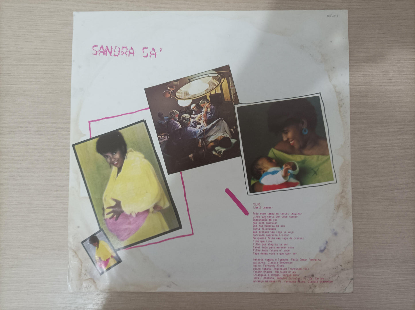 Lp Vinil Sandra De Sá 1984 Com Encarte