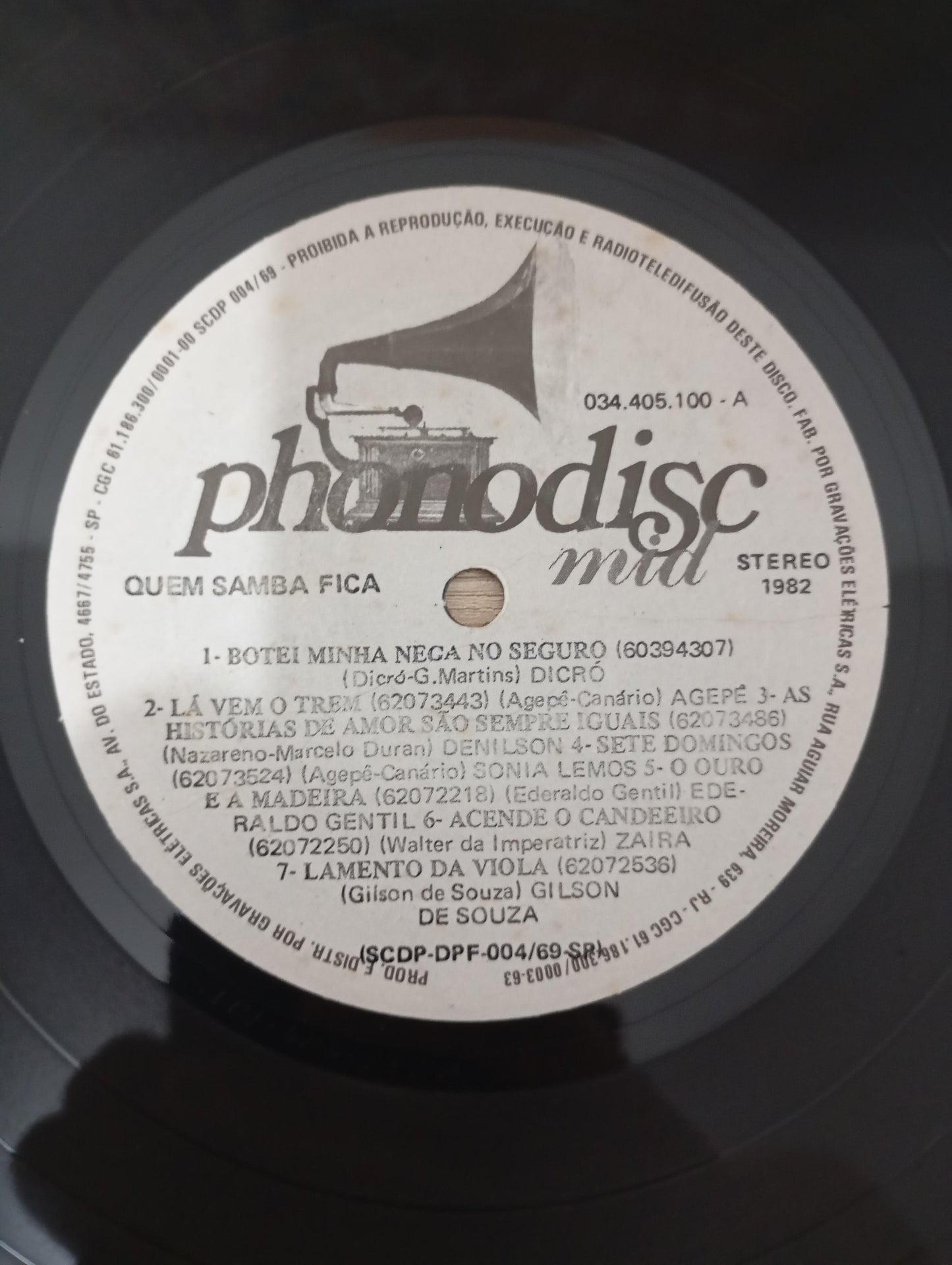 Lp Vinil Quem Samba Fica 1982