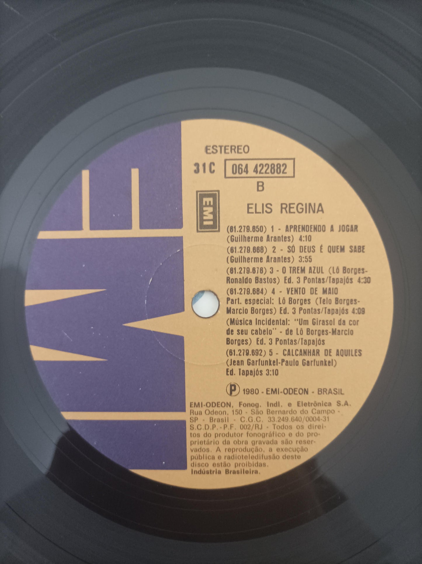 Disco Vinil 1980 Elis Regina Com Encarte A